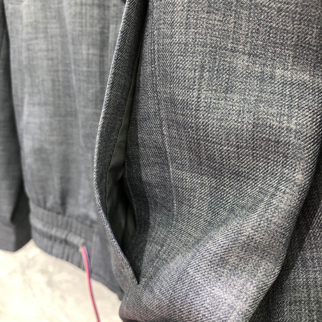 THOM BROWNE 经典四杠翻领纽扣夹克 外套 长袖 灰色 藏青色