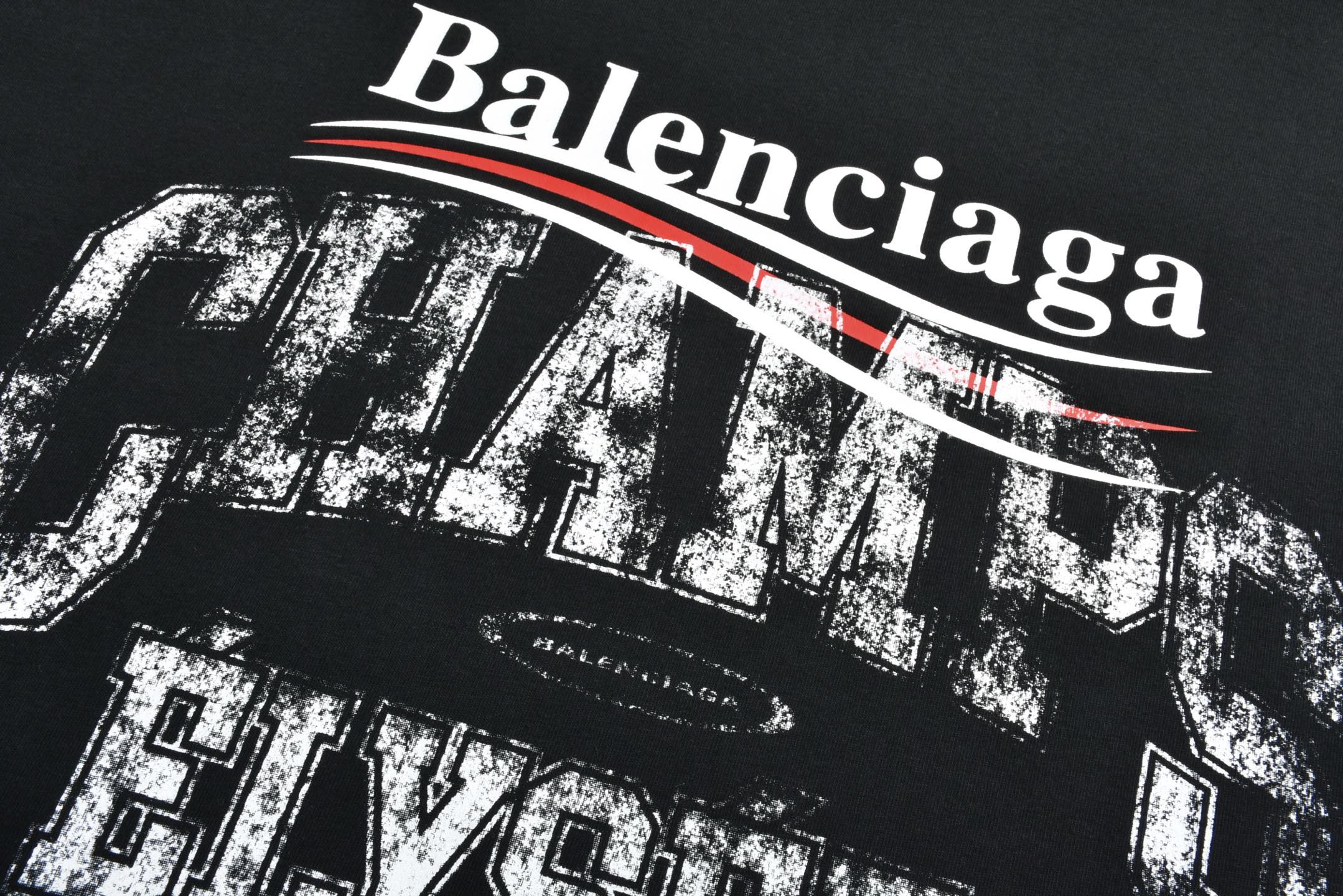 Balenciaga 巴黎世家 我爱巴黎字母logo印花圆领短袖 T恤 夏季 白色 黑色 620969TSVY79040