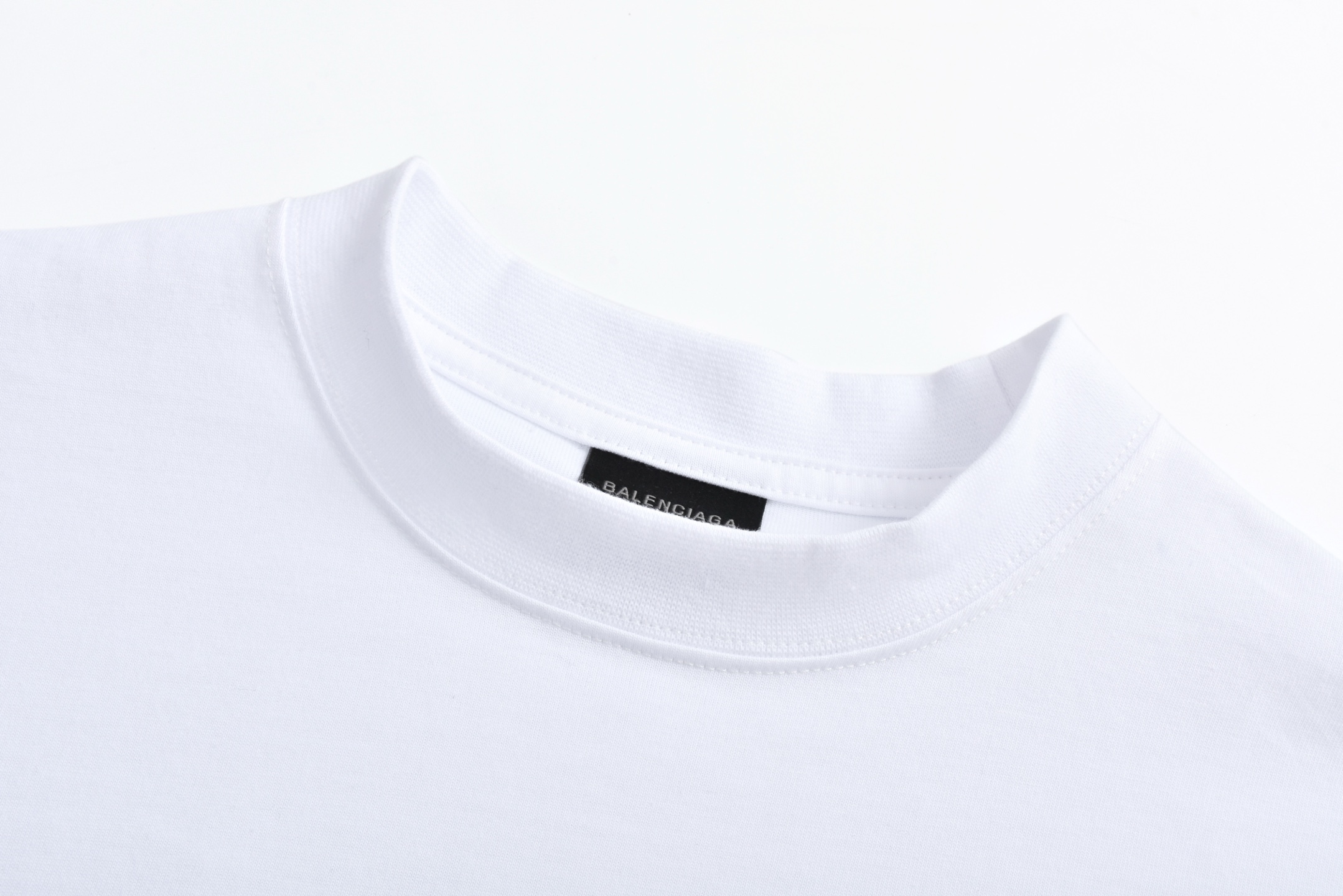 Balenciaga 巴黎世家 我爱巴黎字母logo印花圆领短袖 T恤 夏季 白色 黑色 620969TSVY79040