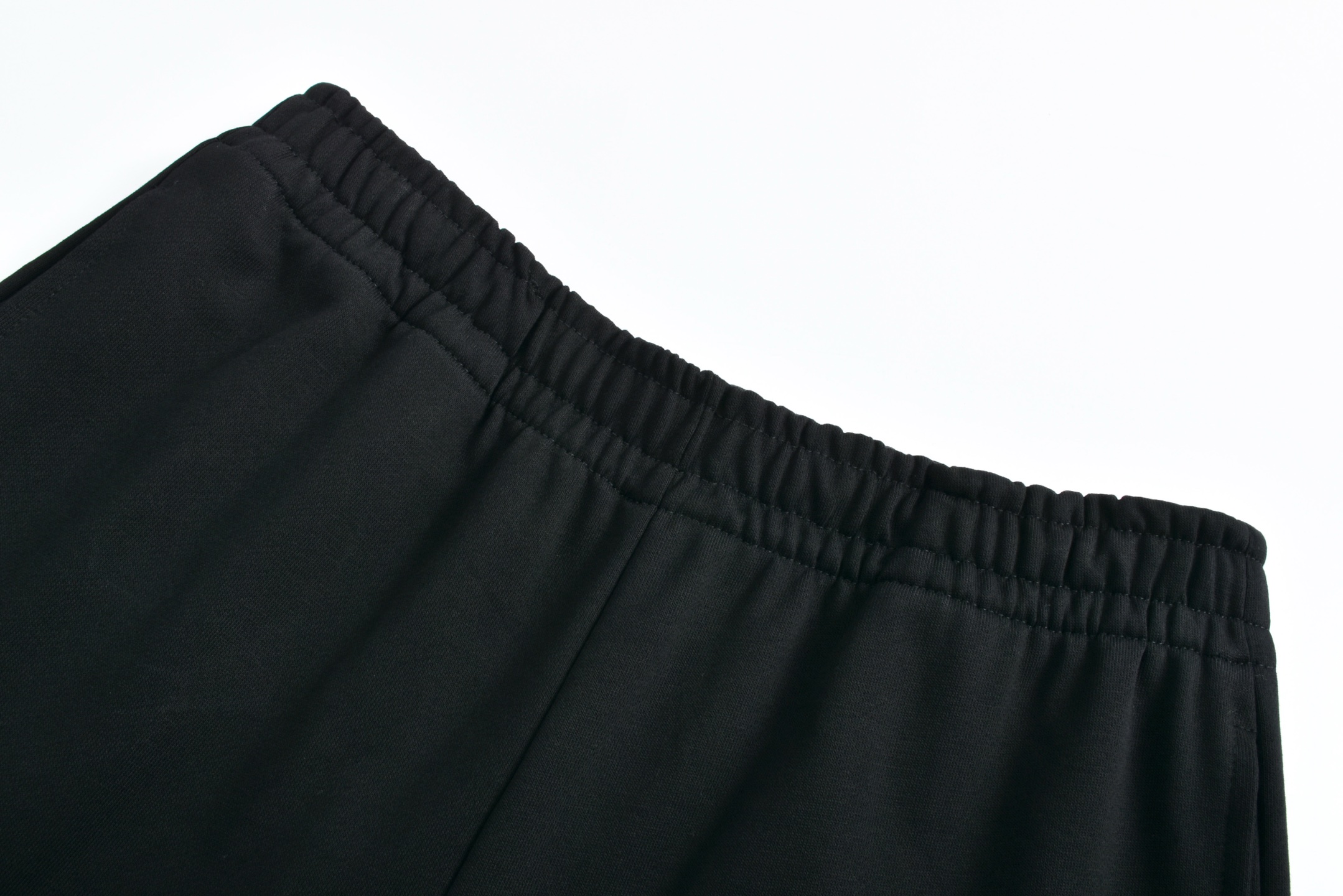 Balenciaga 巴黎世家 反光IB字母logo印花松紧腰运动裤 长裤 裤子 休闲裤 黑色 