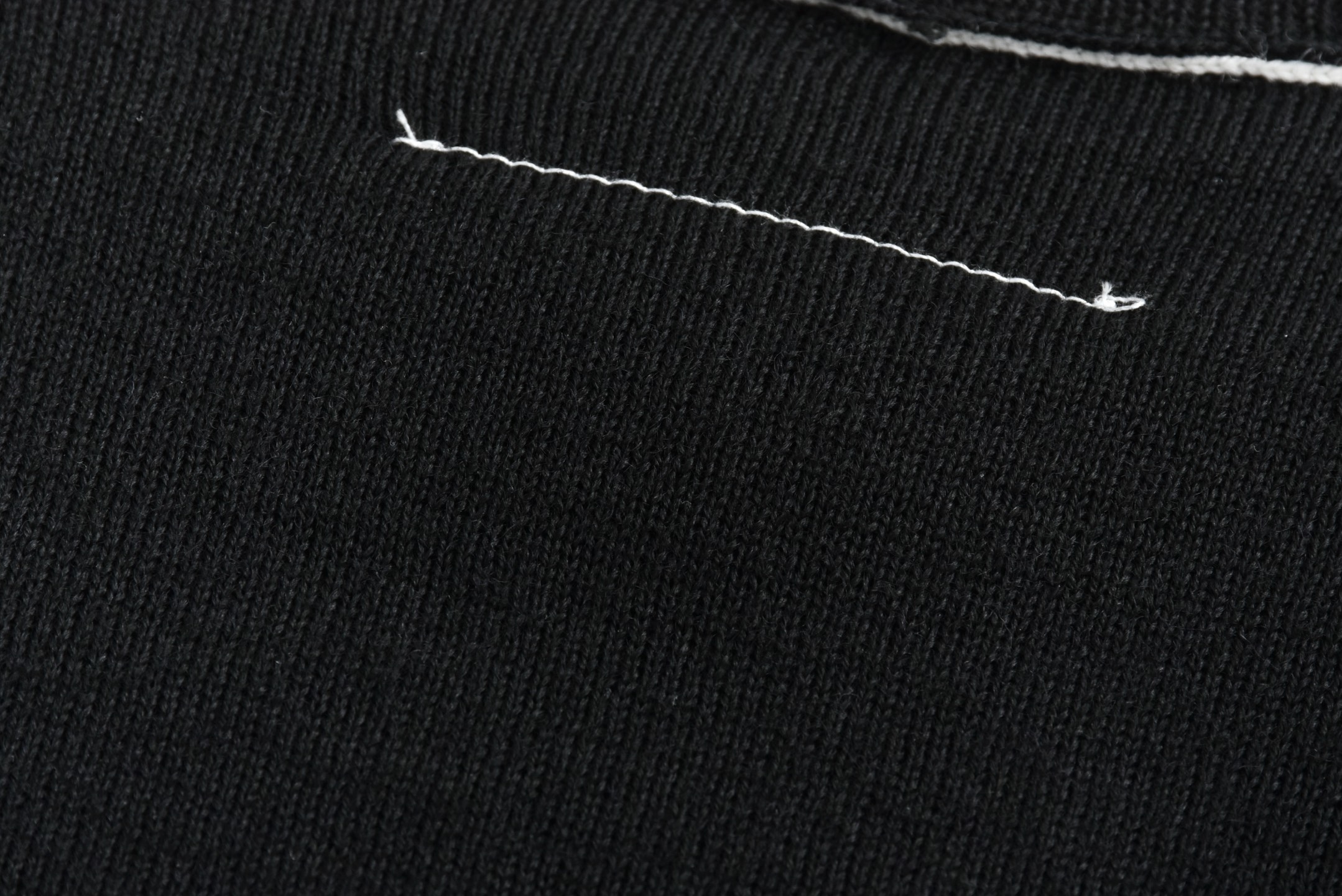 Maison Margiela 马吉拉 简约数字小标圆领毛衣 长袖 黑色 SH0HL0017M13037-900