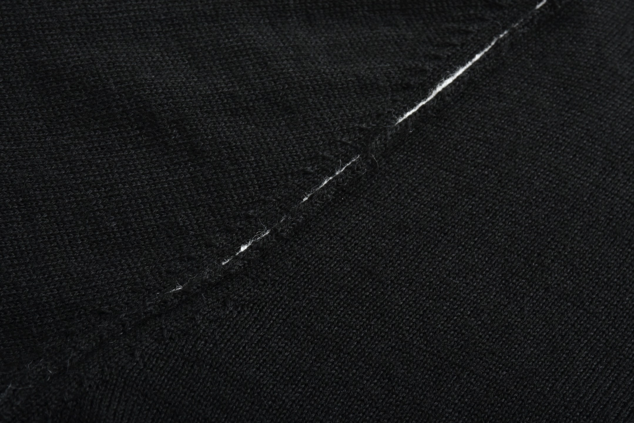 Maison Margiela 马吉拉 简约数字小标圆领毛衣 长袖 黑色 SH0HL0017M13037-900