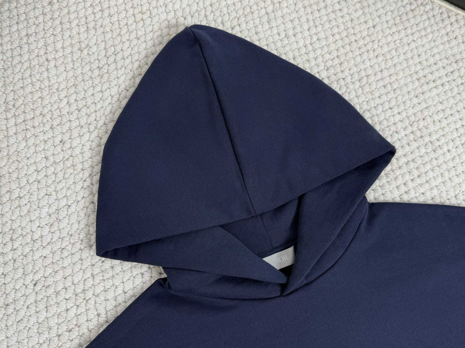 DIOR 迪奥 刺绣字母logo连帽卫衣 外套 长袖 海军蓝 583J624B0531-C580