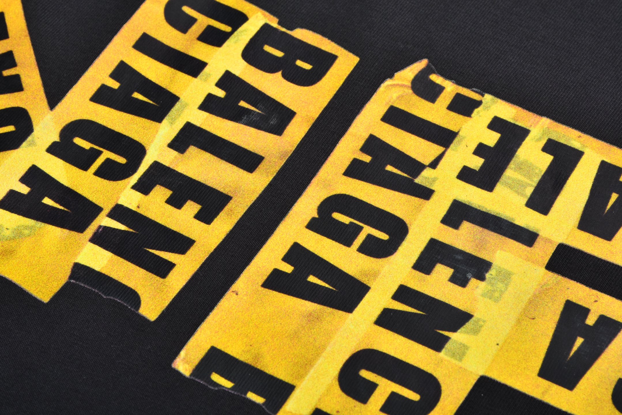 Balenciaga 巴黎世家 极品飞车 SS24集结合作系列 字母印花卫衣 T恤 长袖 黑色 796917TQV731083