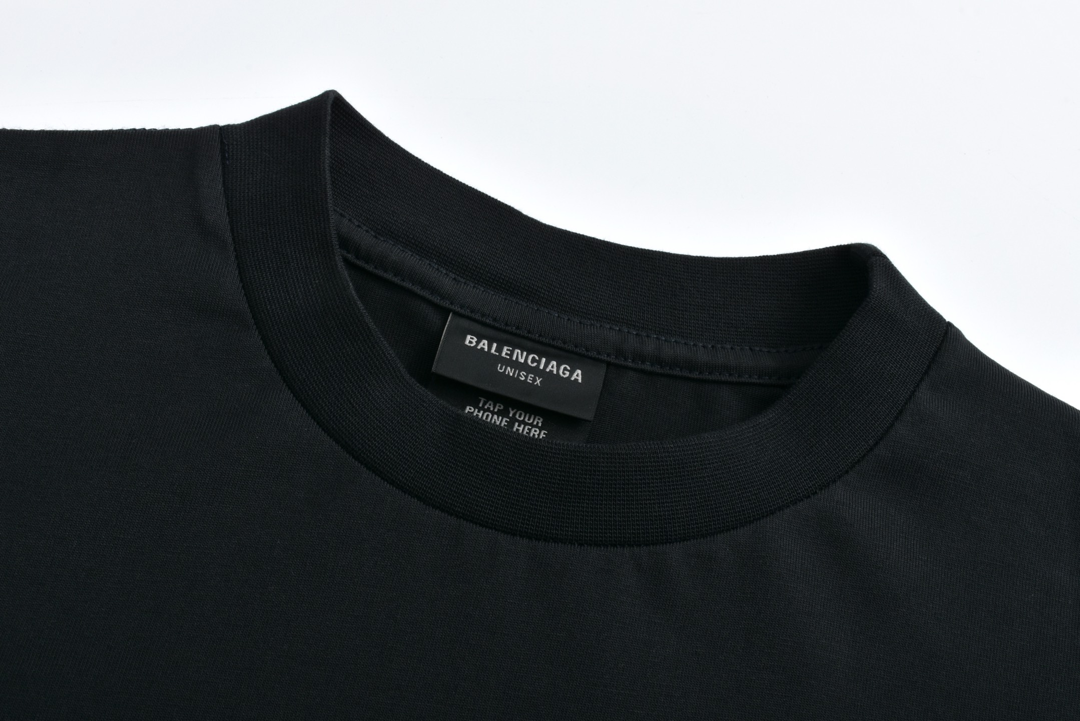 Balenciaga 巴黎世家 极品飞车 SS24集结合作系列 字母印花卫衣 T恤 长袖 黑色 796917TQV731083