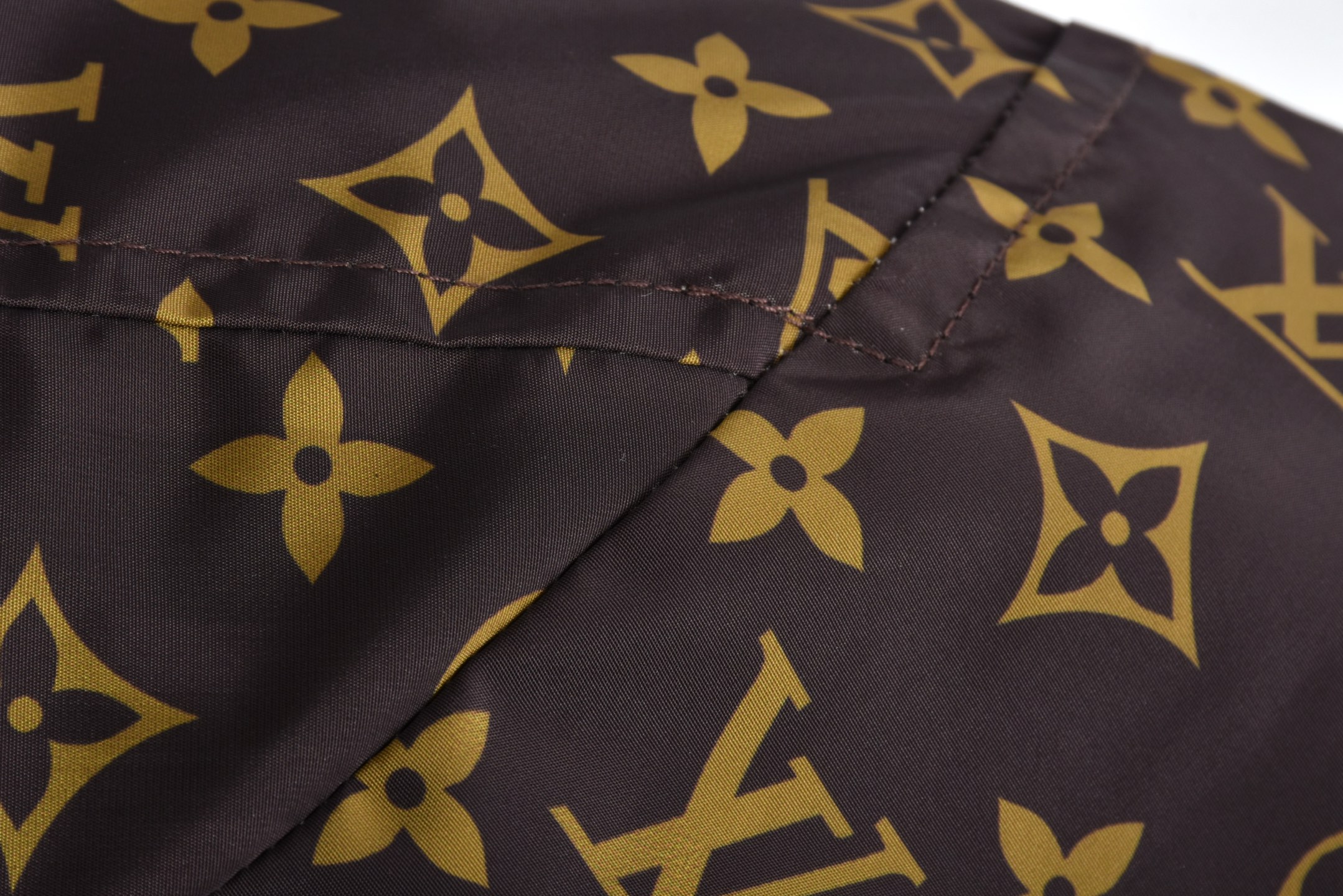 LOUIS VUITTON 路易威登 棋盘格老花双面两穿拉链连帽夹克 外套 绿色 1AHBIV