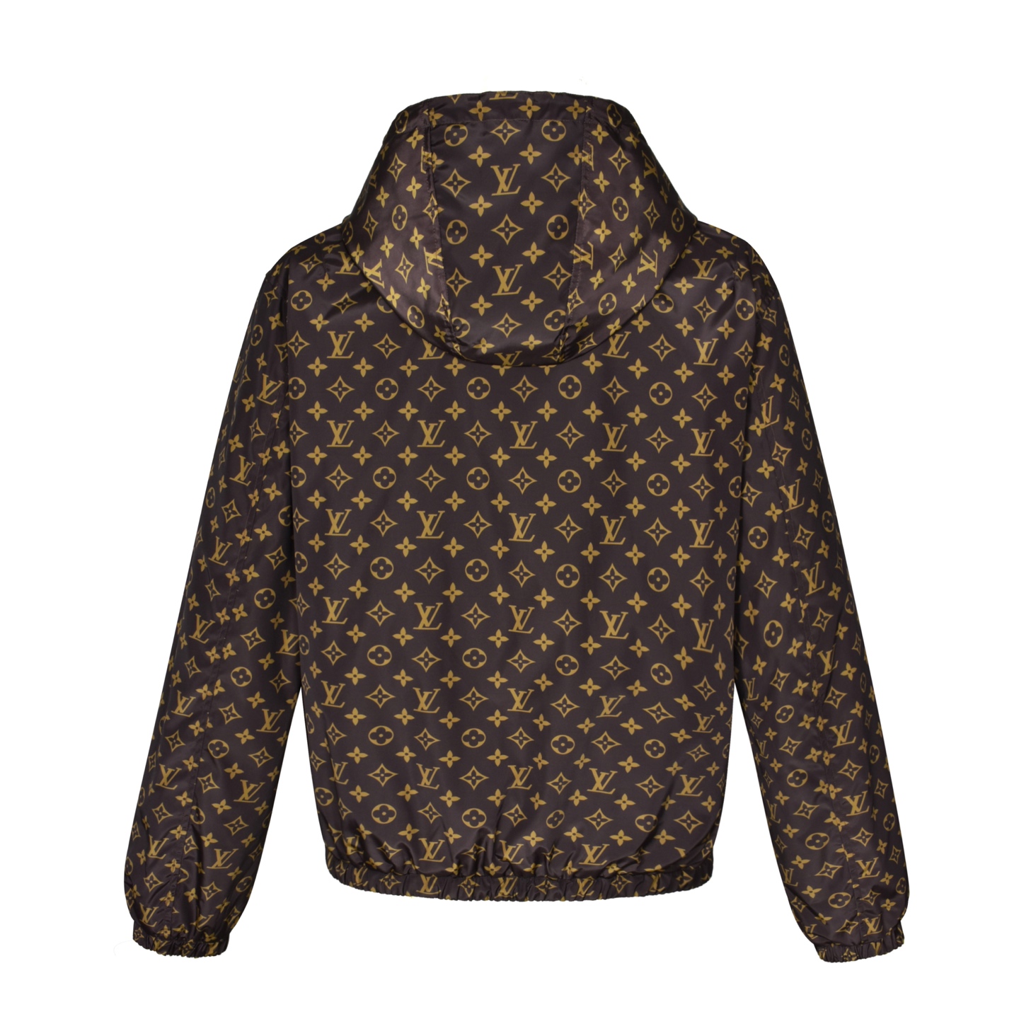 LOUIS VUITTON 路易威登 棋盘格老花双面两穿拉链连帽夹克 外套 绿色 1AHBIV