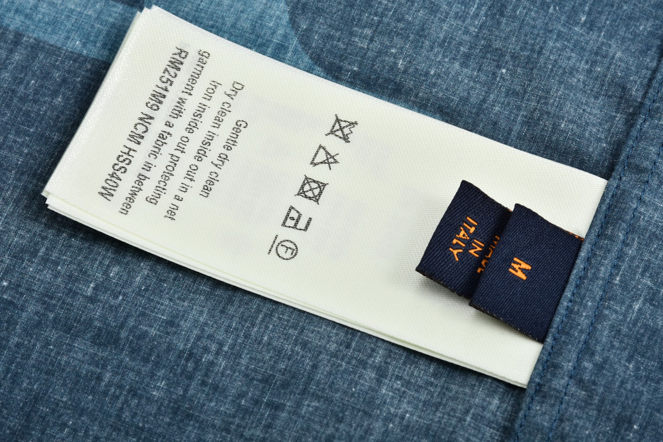 LOUIS VUITTON 路易威登 老花字母Logo印花衬衫短袖 蓝色 1AFXUJ