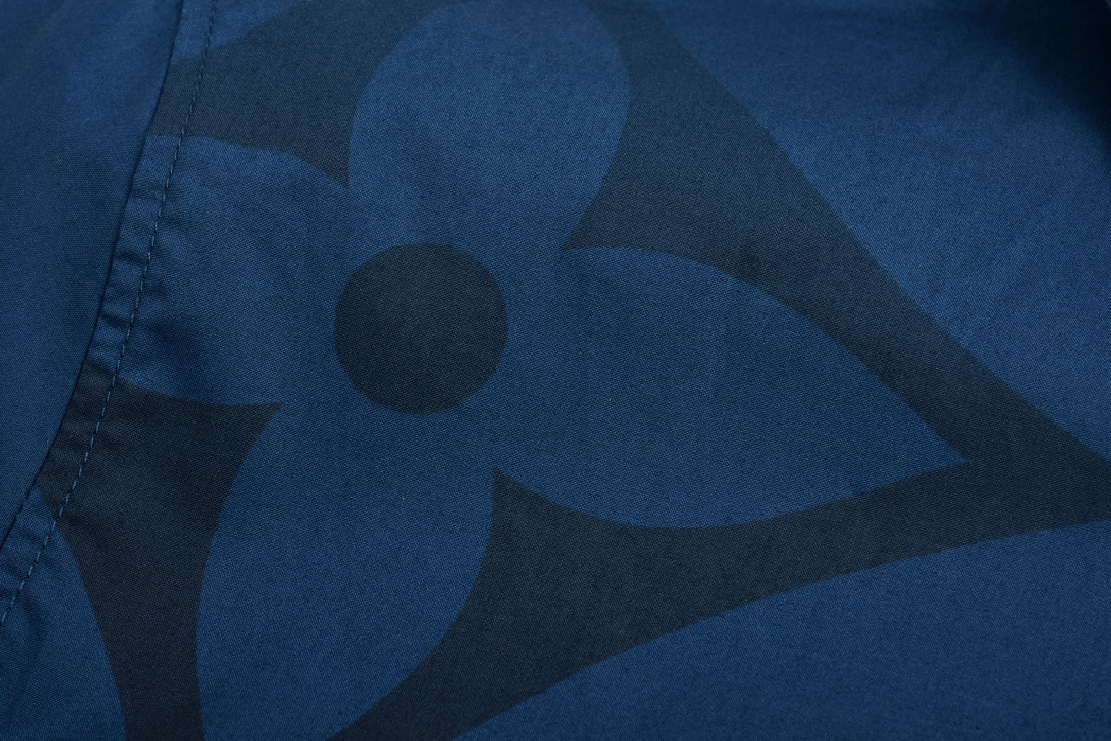 LOUIS VUITTON 路易威登 老花字母Logo印花衬衫短袖 蓝色 1AFXUJ