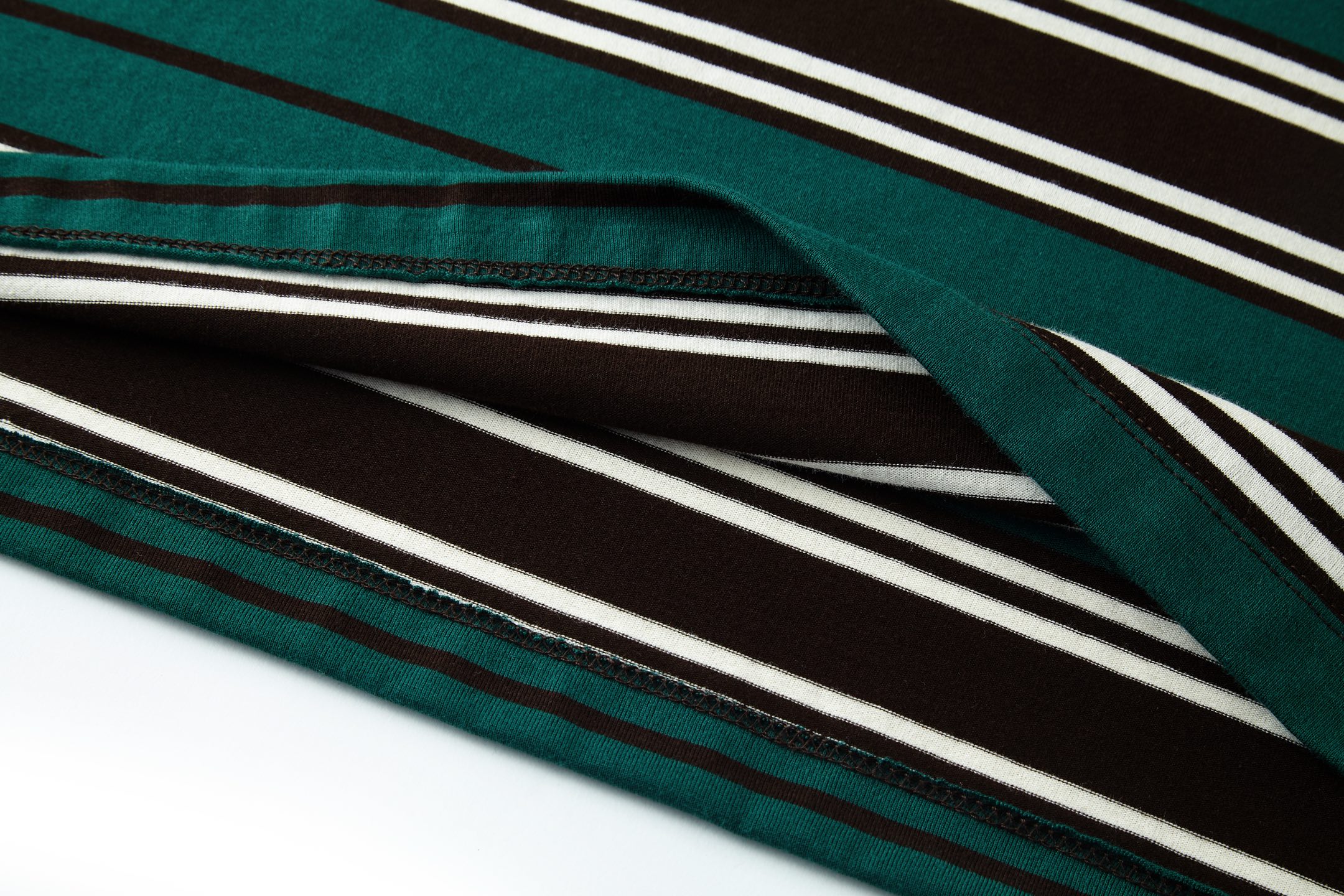 PRADA 普拉达 条纹口袋圆领短袖 T恤 绿色 39610-16XT-F0KBL-S-OOO