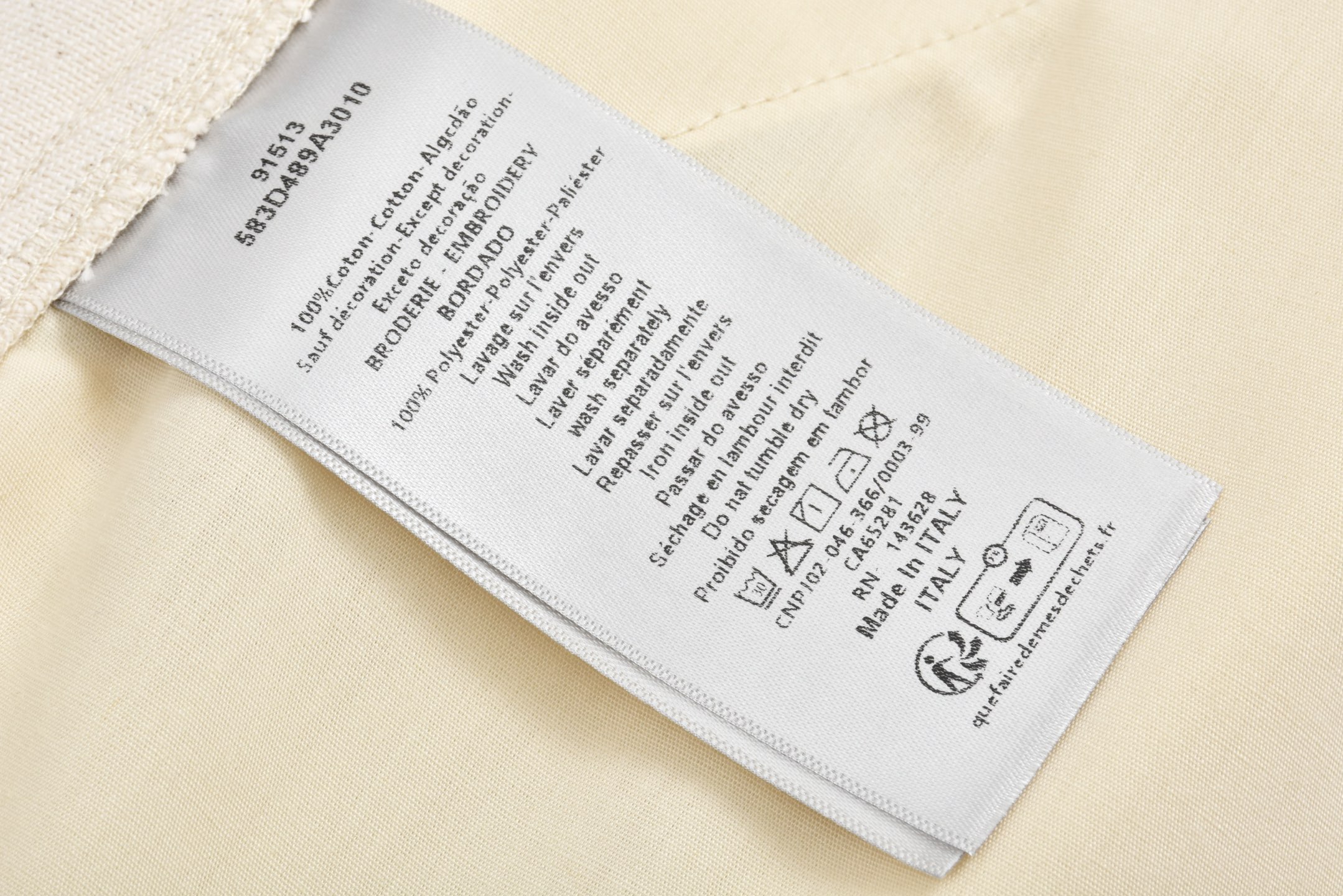 DIOR 迪奥 条纹刺绣字母logo牛仔裤 长裤 裤子 583D182A3010-C085