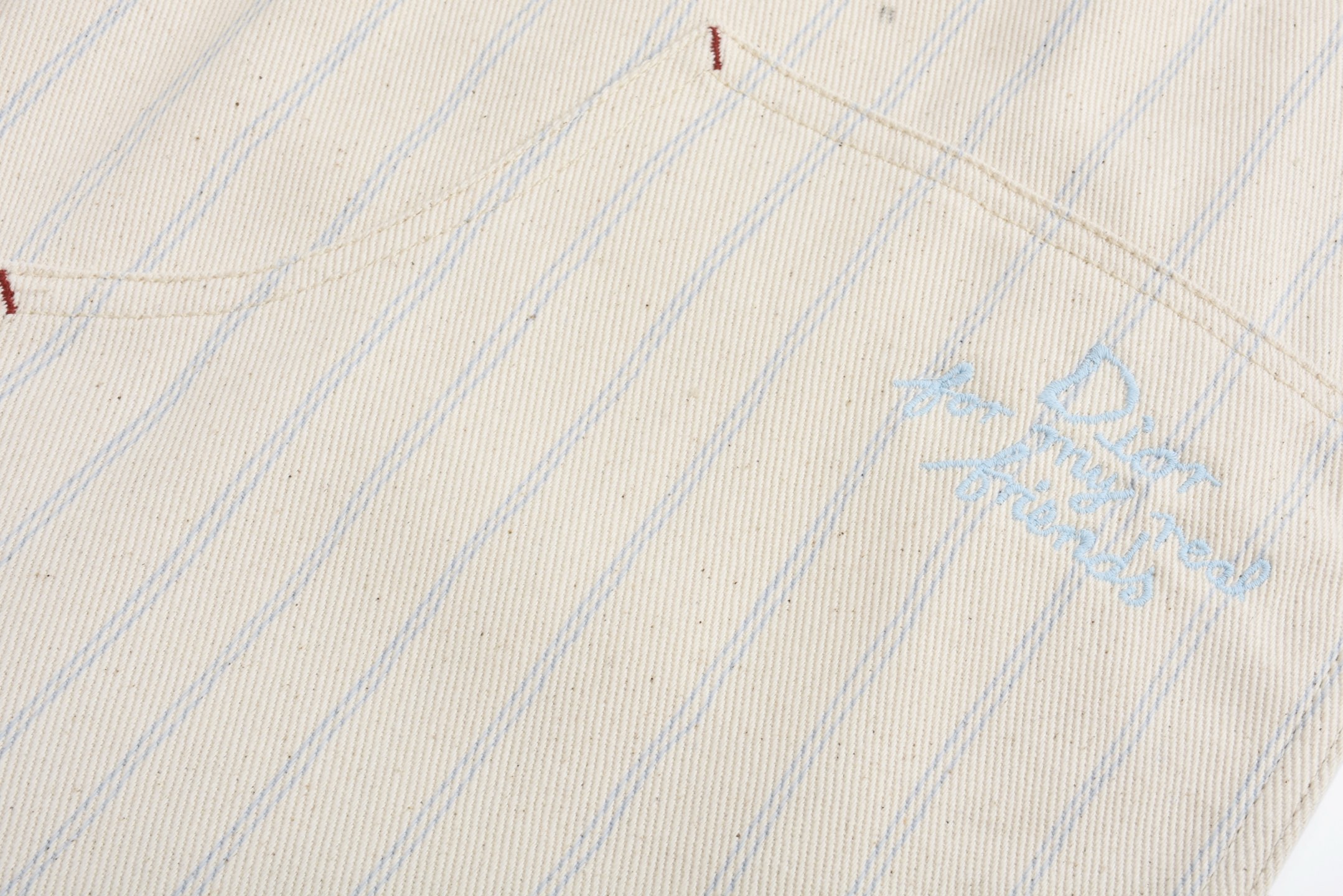 DIOR 迪奥 条纹刺绣字母logo牛仔裤 长裤 裤子 583D182A3010-C085