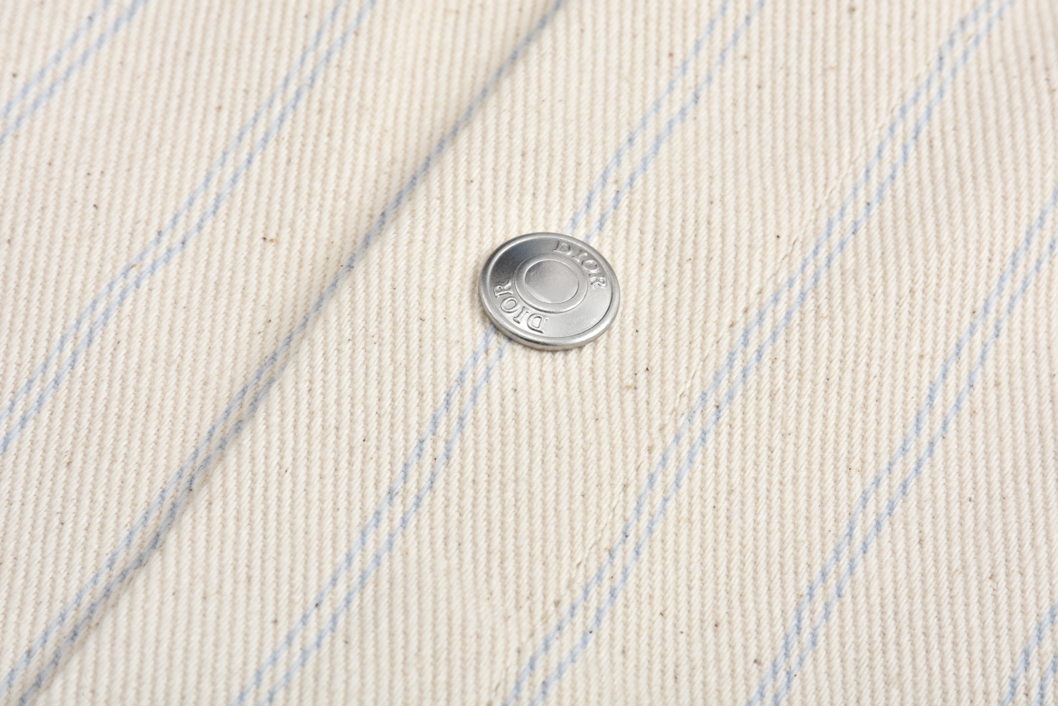 DIOR 迪奥 条纹刺绣字母logo单排扣衬衫 外套 长袖 583D489A3010-C085