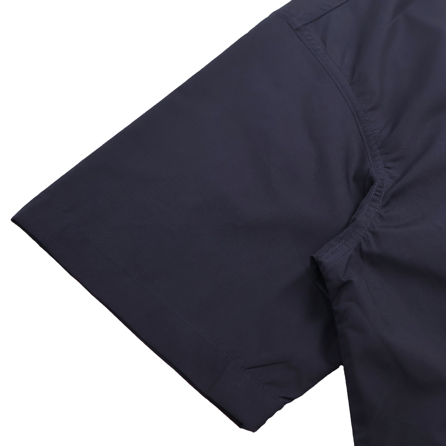 PRADA 普拉达 字母logo印花拉链衬衫 短袖 宽松 休闲 夏季 蓝色 SC781-1480-F0216-S-OOO