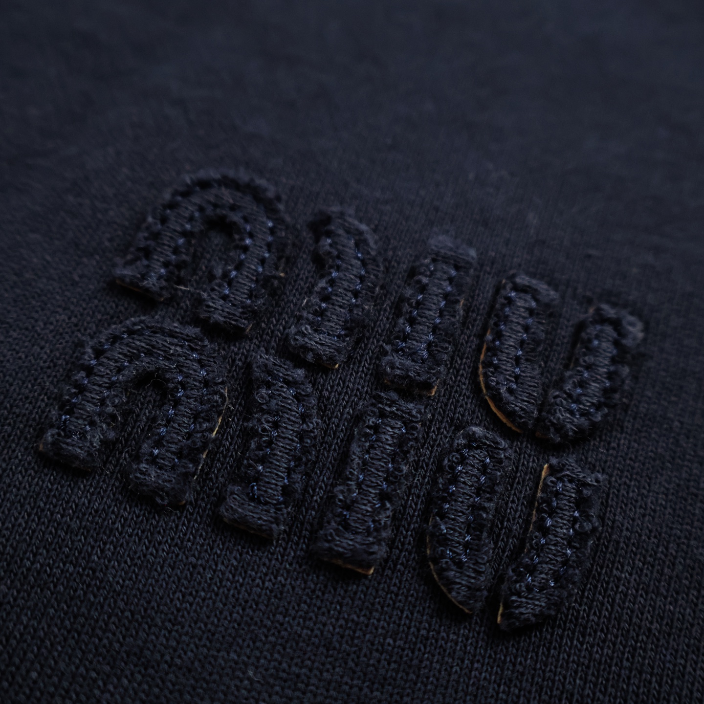 MIU MIU 缪缪 拼色微标半拉链卫衣 长袖  蓝色  MJL090-17H4-F005R-S-OOO