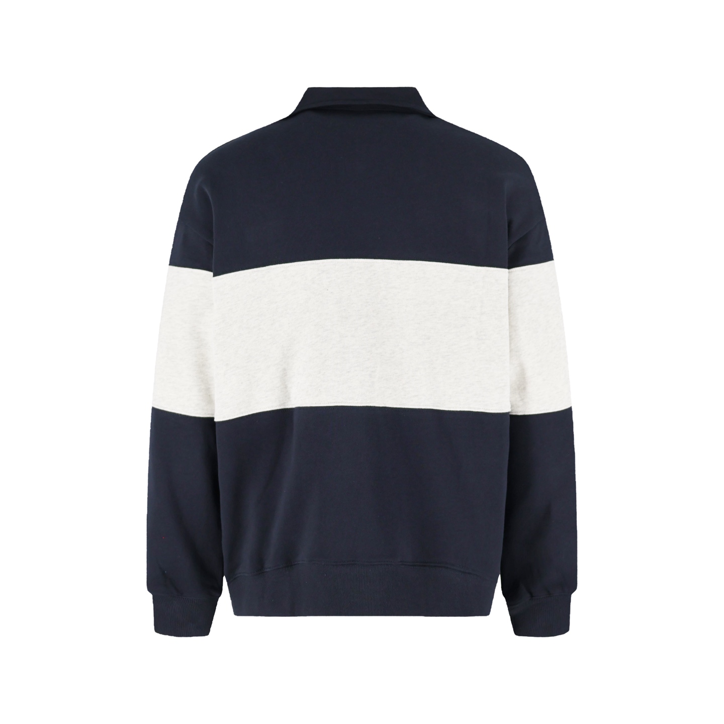 MIU MIU 缪缪 拼色微标半拉链卫衣 长袖  蓝色  MJL090-17H4-F005R-S-OOO