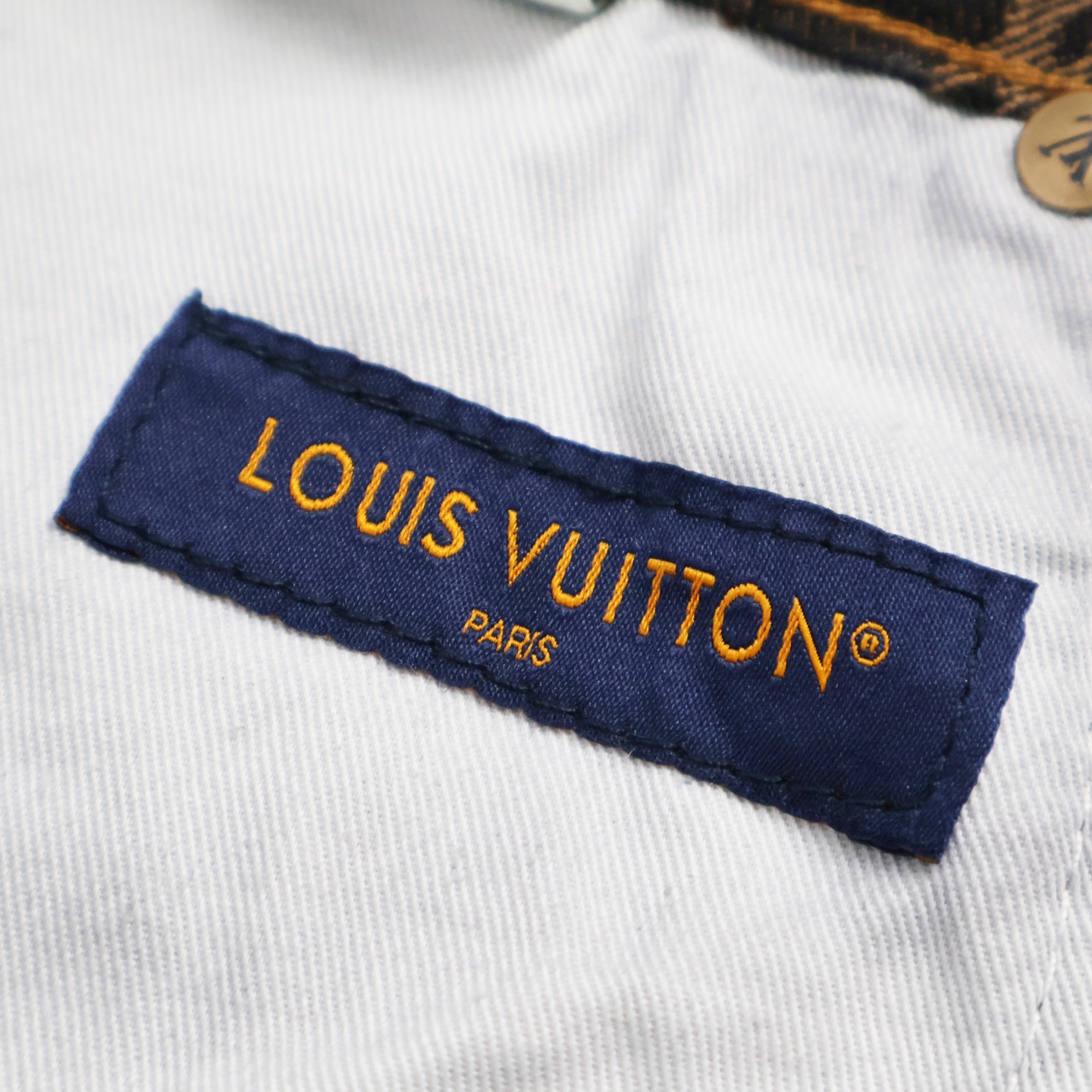 LOUIS VUITTON  路易威登 LV 满印字母logo直筒牛仔裤 直筒 裤子 长裤 咖色