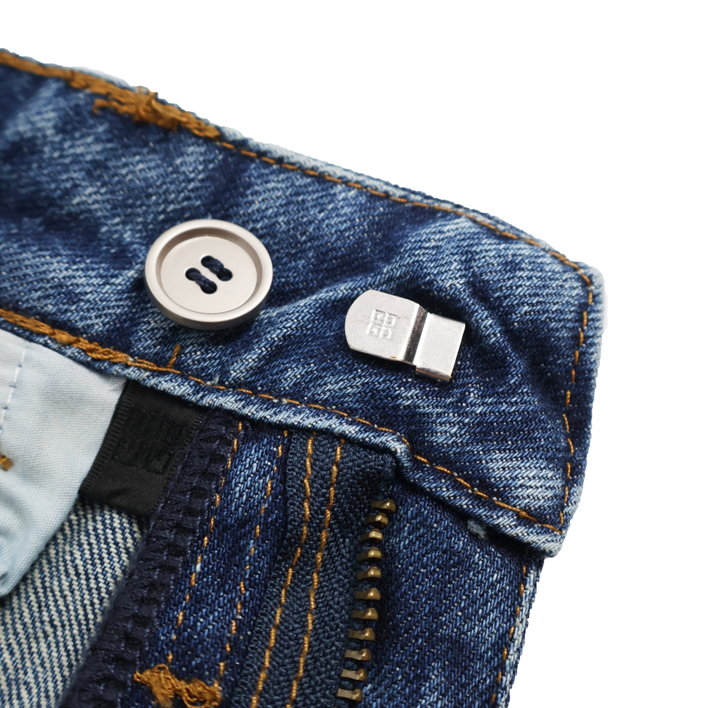 Givenchy 纪梵希 水洗做旧直筒牛仔裤 长裤 裤子 浅蓝色 深蓝色