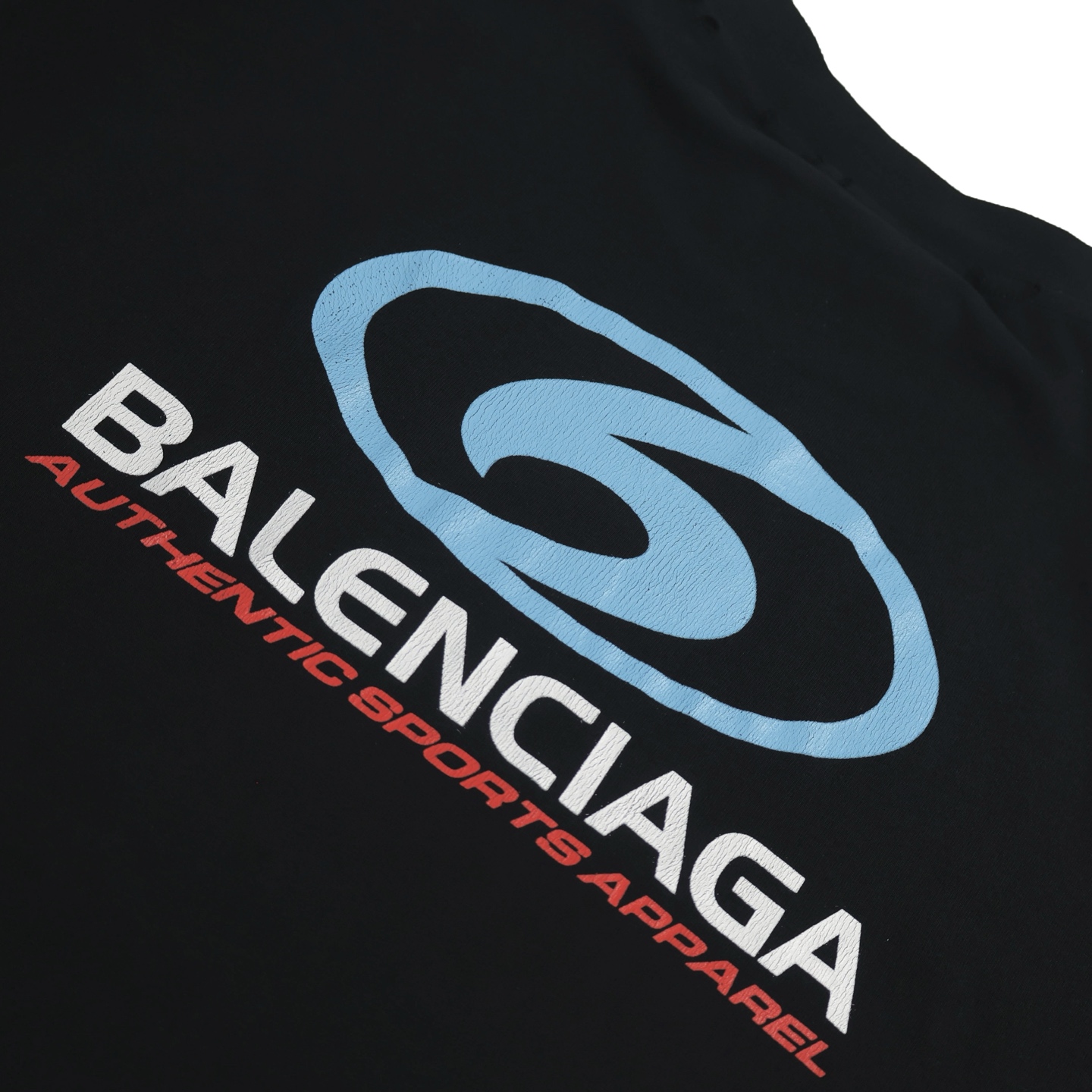Balenciaga 巴黎世家 新主意彩色字母logo印花短袖 T恤 圆领 短款 夏季 白色 黑色