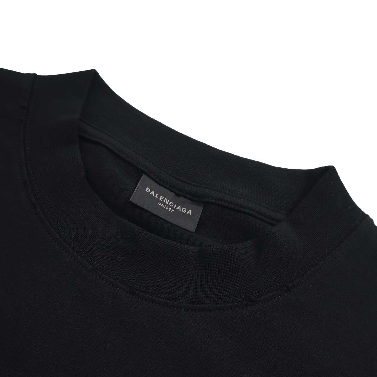 Balenciaga 巴黎世家 新主意彩色字母logo印花短袖 T恤 圆领 短款 夏季 白色 黑色