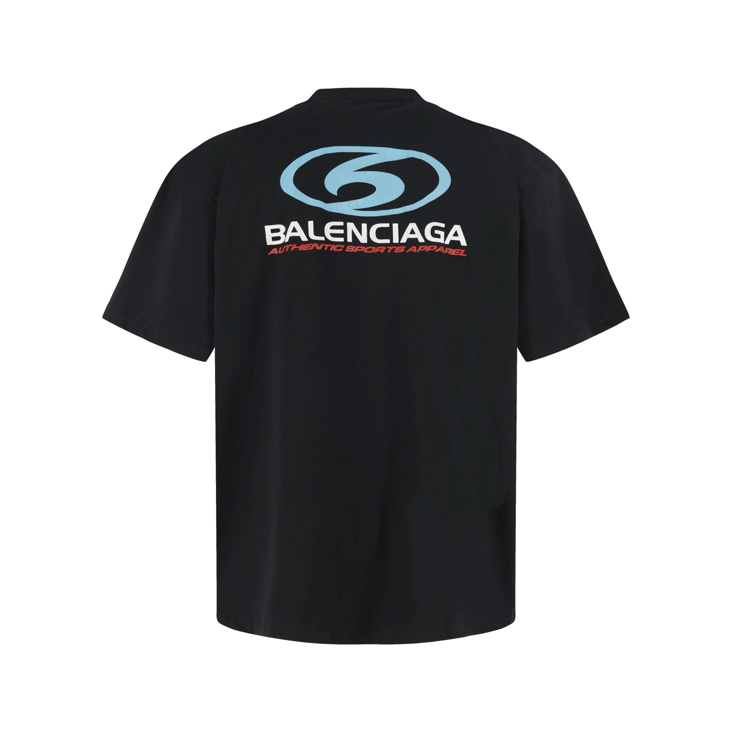 Balenciaga 巴黎世家 新主意彩色字母logo印花短袖 T恤 圆领 短款 夏季 白色 黑色