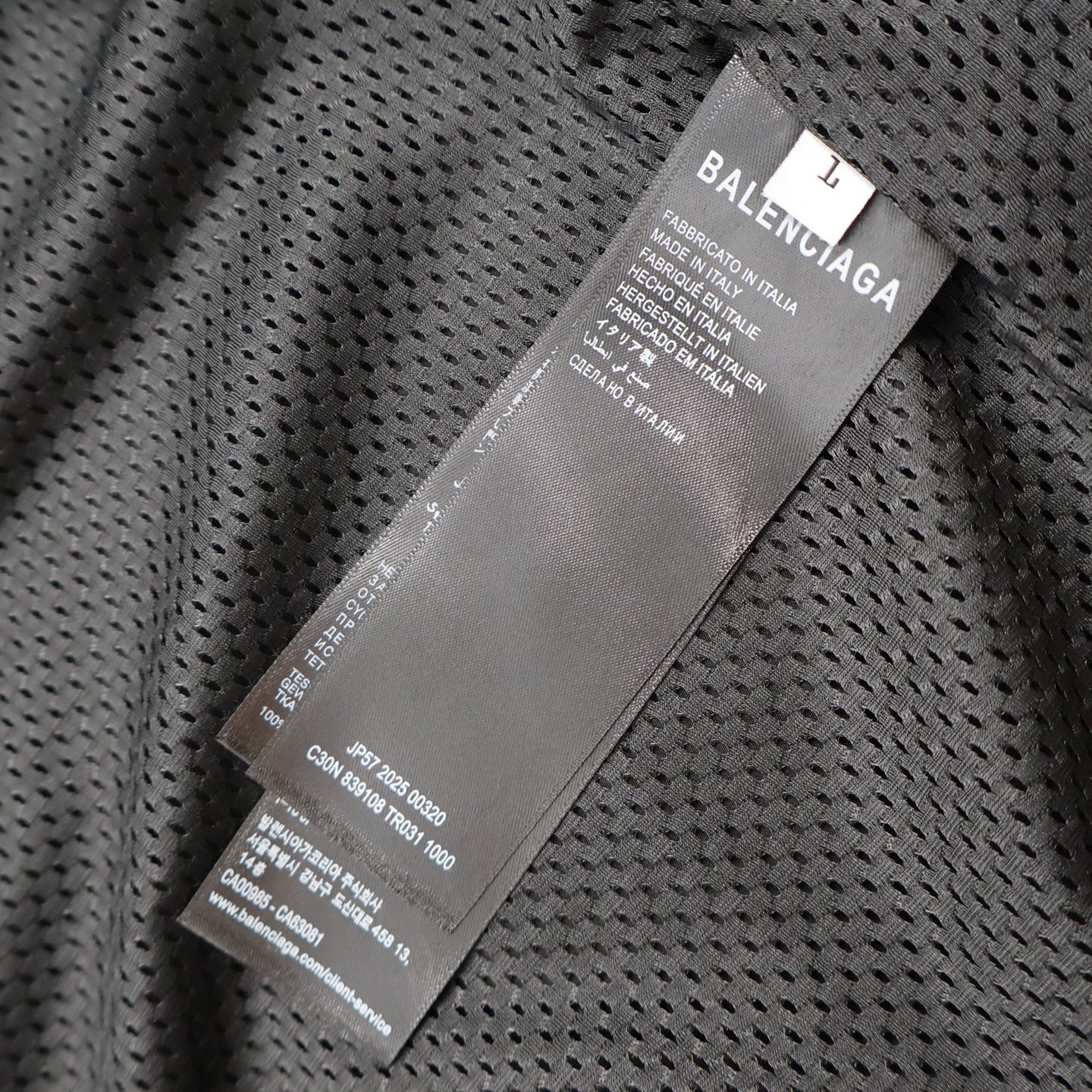 Balenciaga 巴黎世家 Automobili Lamborghini 兰博基尼 联名拉链立领外套 夹克 长袖 黑色 B5  839108TRO311000