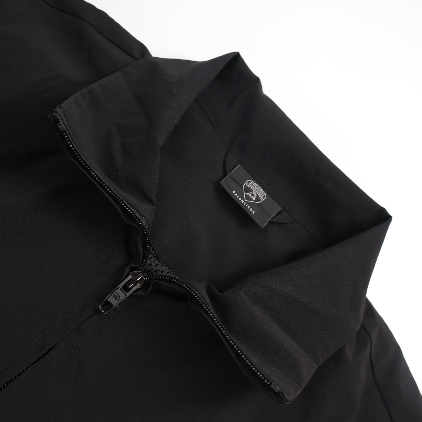 Balenciaga 巴黎世家 Automobili Lamborghini 兰博基尼 联名拉链立领外套 夹克 长袖 黑色 B5  839108TRO311000