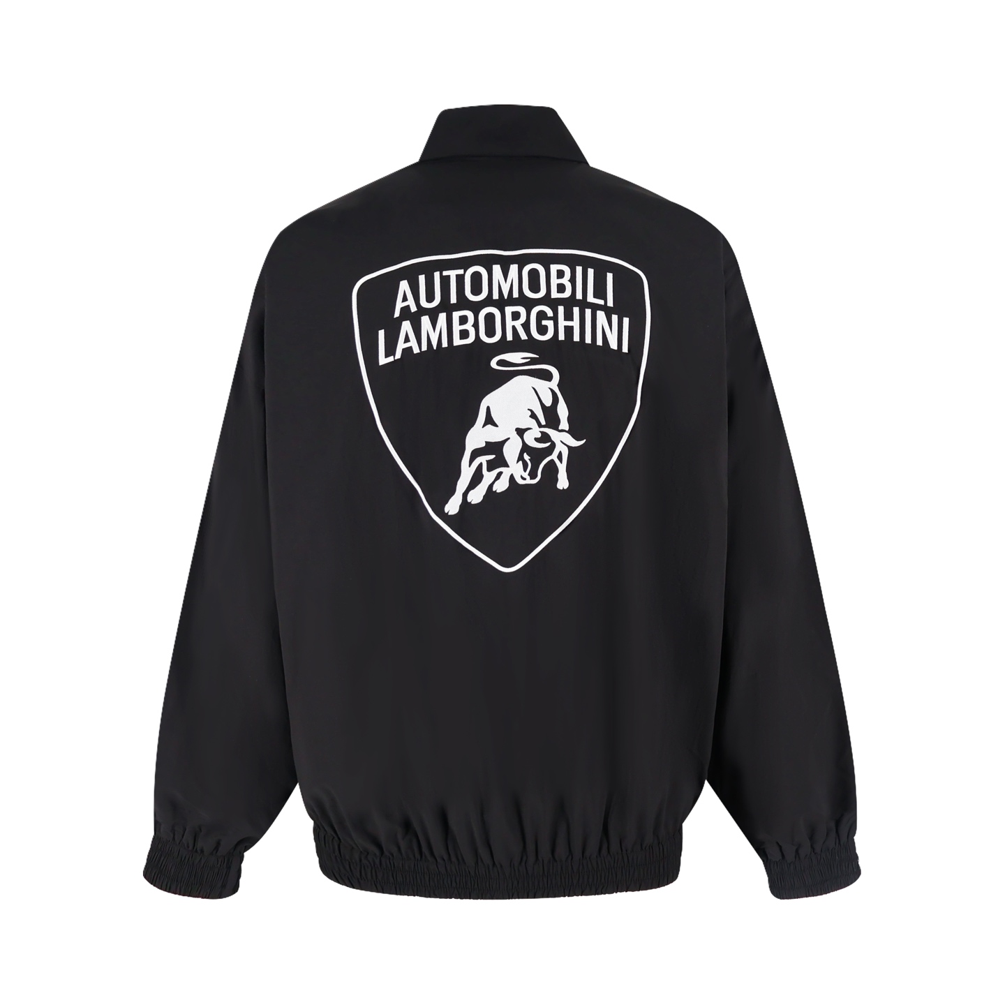 Balenciaga 巴黎世家 Automobili Lamborghini 兰博基尼 联名拉链立领外套 夹克 长袖 黑色 B5  839108TRO311000