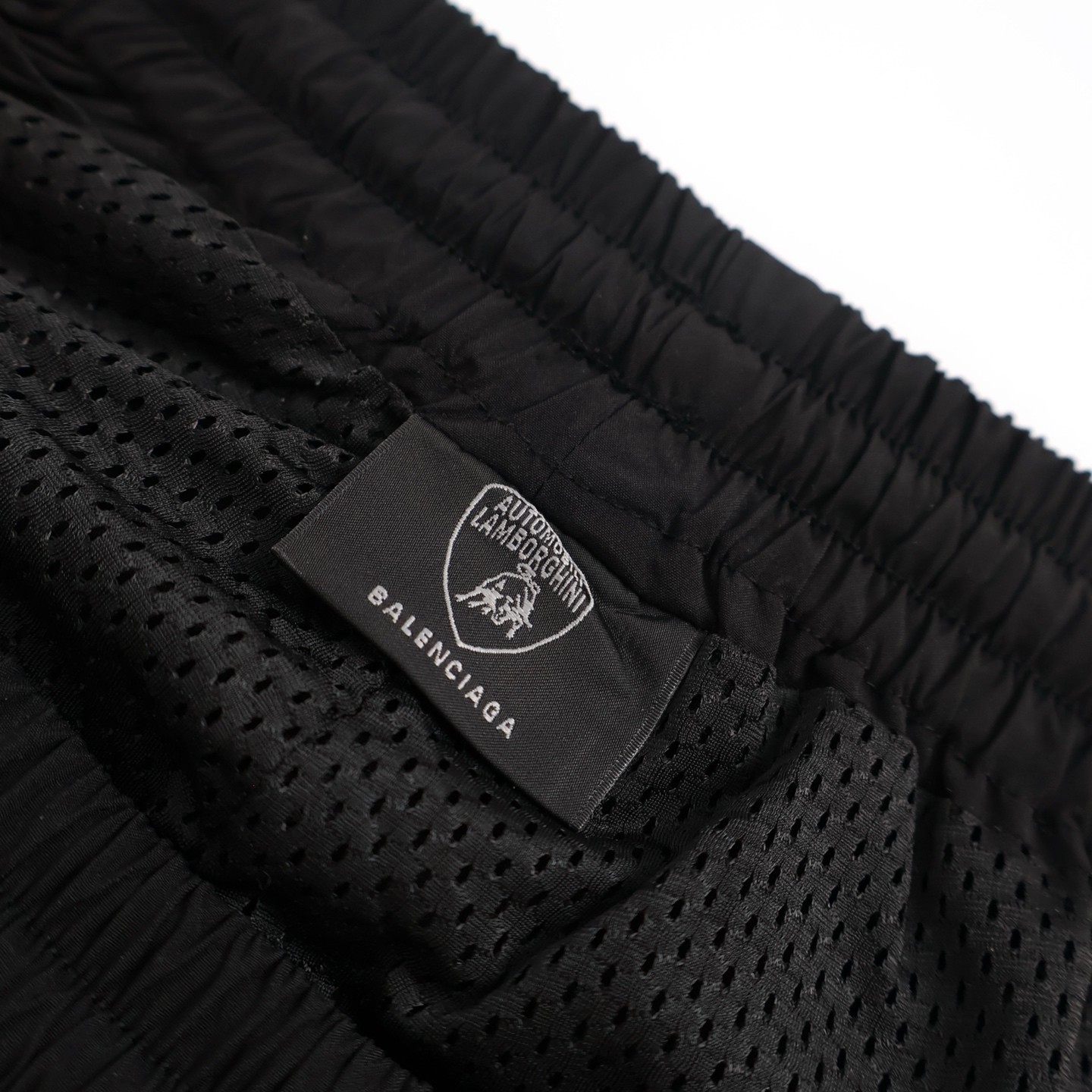 Balenciaga 巴黎世家 Automobili Lamborghini 兰博基尼 联名松紧腰运动裤 长裤 裤子 休闲裤 A5 黑色 839263TRO311000