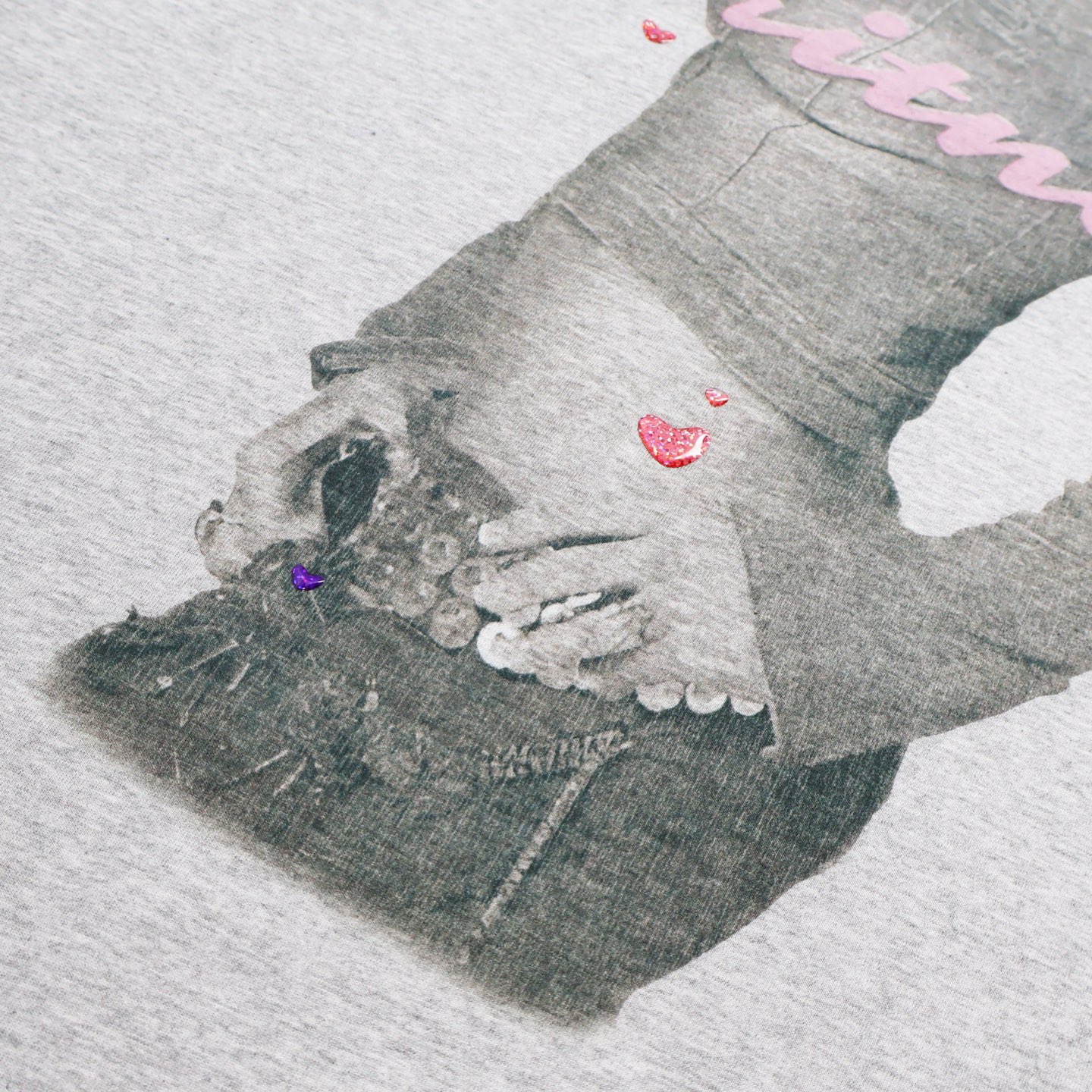 Balenciaga 巴黎世家 布兰妮人像印花短袖 T恤 圆领 短款 夏季 灰色 A2 764235TTVJ81302