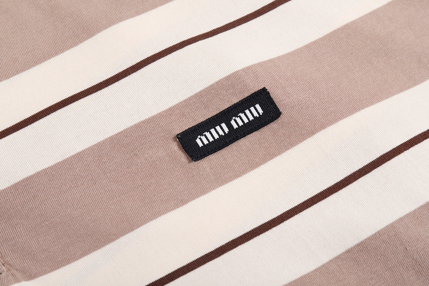 MIU MIU 缪缪 条纹针织Polo衫 长袖 MJL015-14RT-F032R-S-OOO