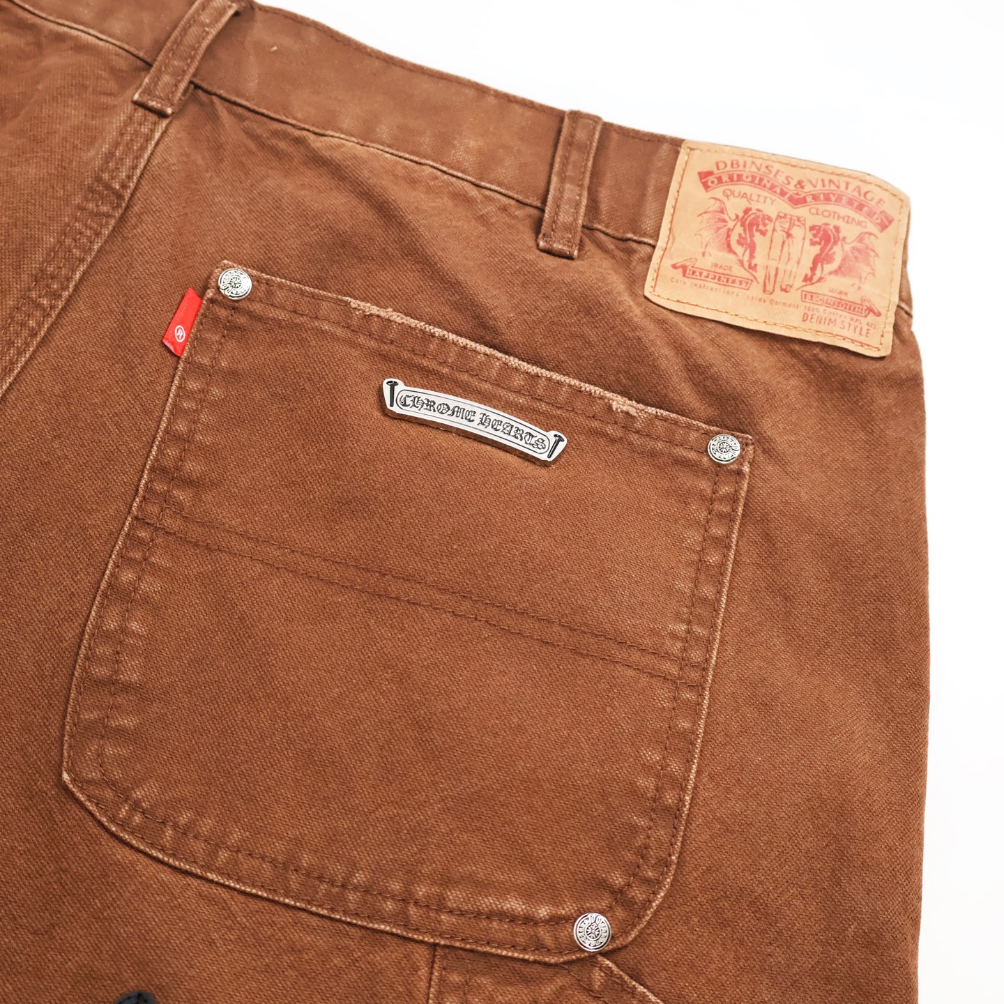 Chrome Hearts 克罗心工装牛仔裤  长裤 休闲裤 卡其色 棕色