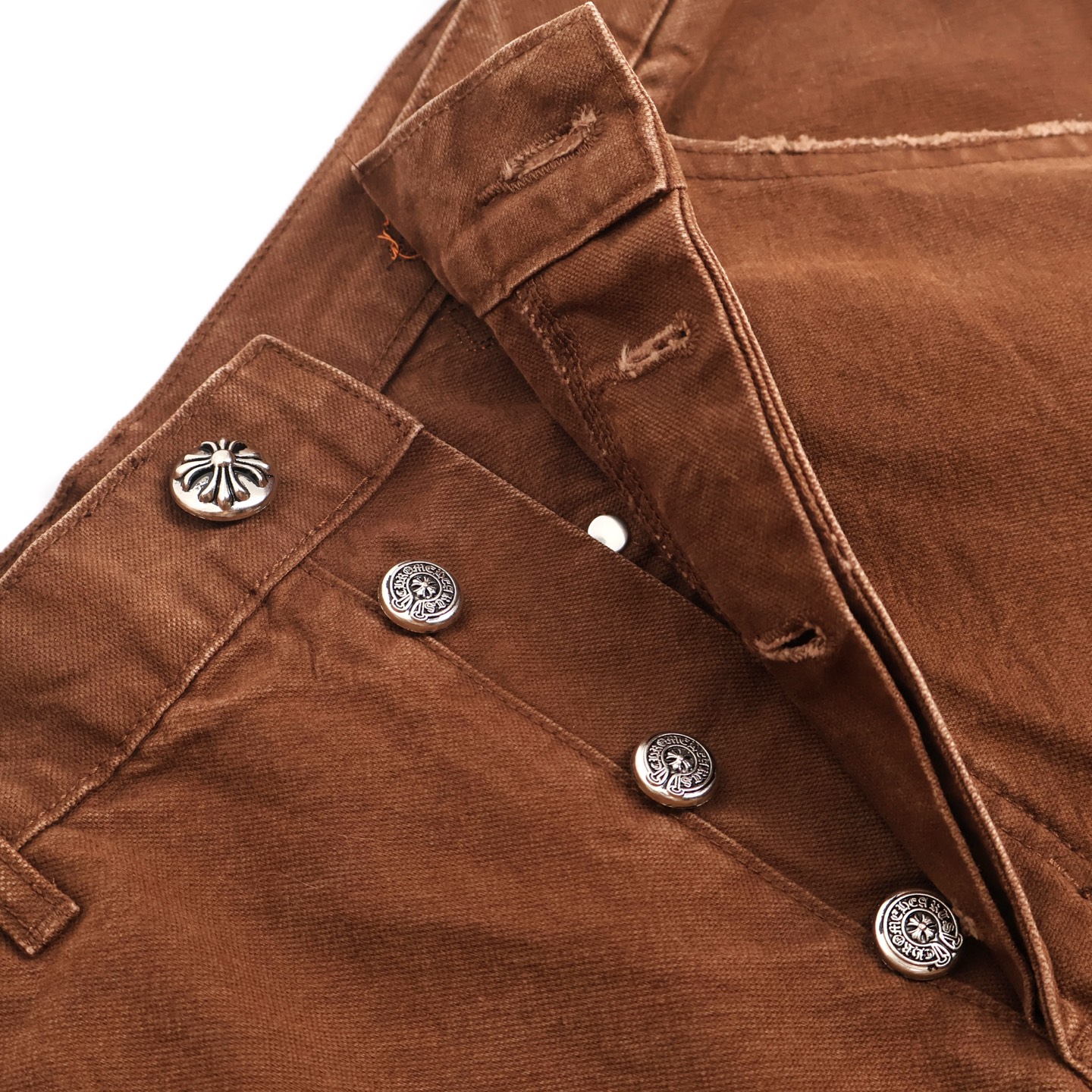 Chrome Hearts 克罗心工装牛仔裤  长裤 休闲裤 卡其色 棕色