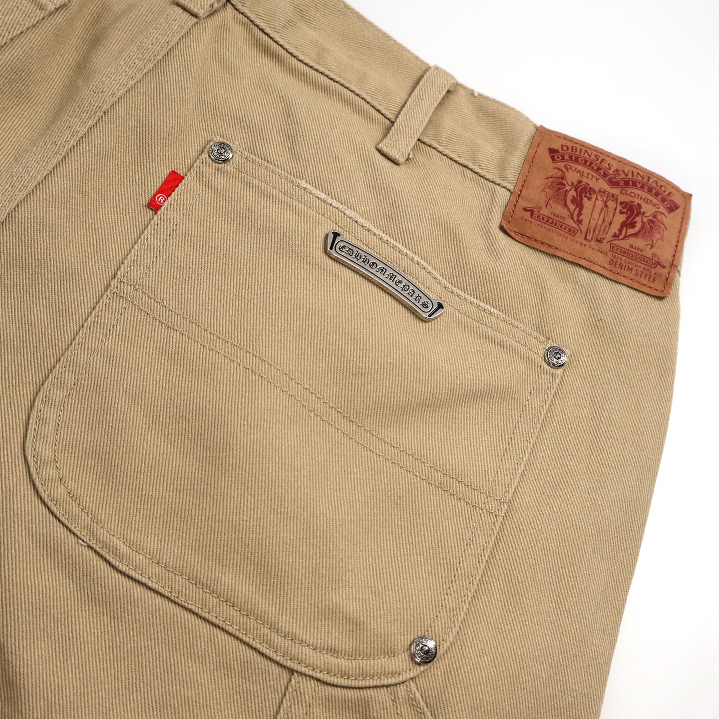 Chrome Hearts 克罗心工装牛仔裤  长裤 休闲裤 卡其色 棕色