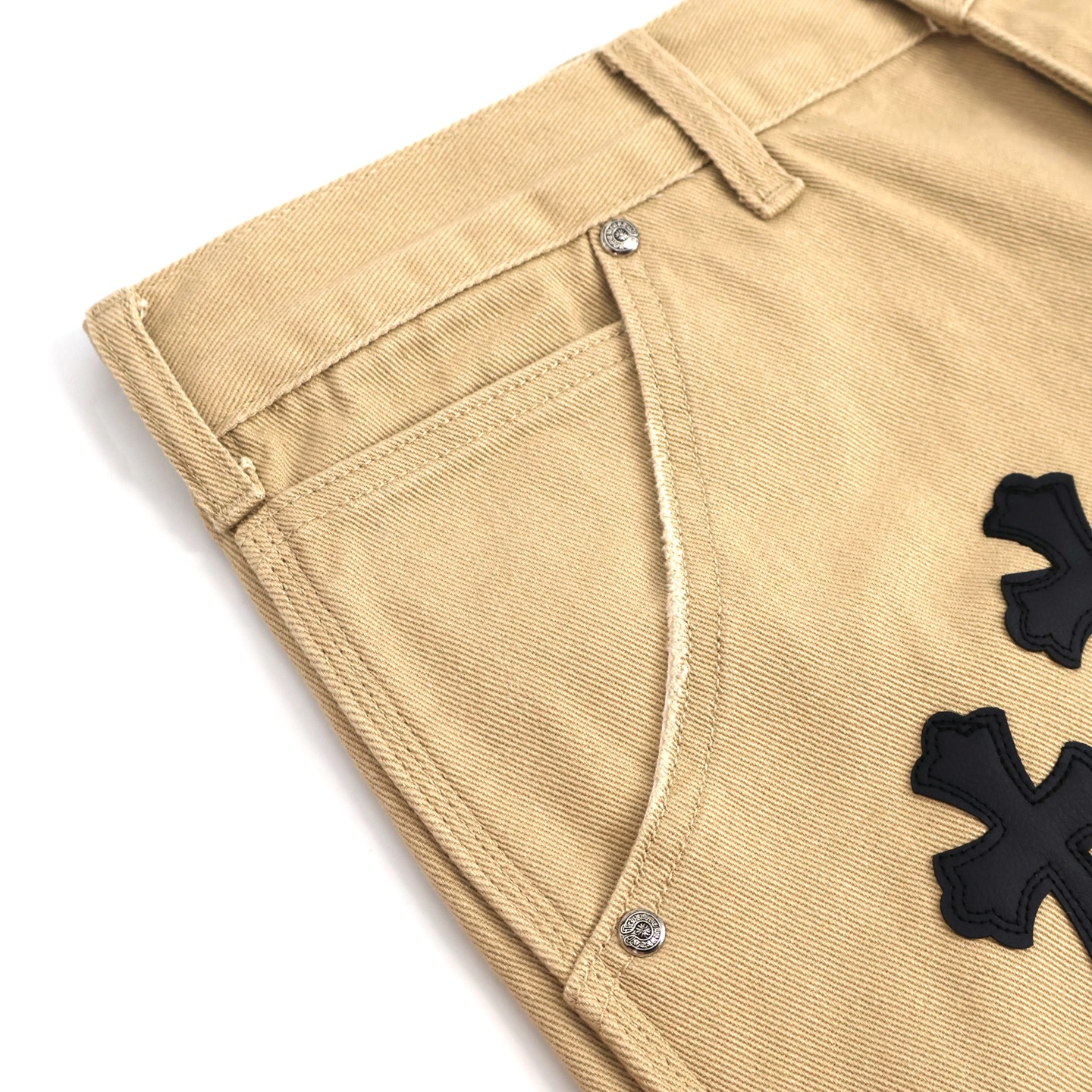 Chrome Hearts 克罗心工装牛仔裤  长裤 休闲裤 卡其色 棕色