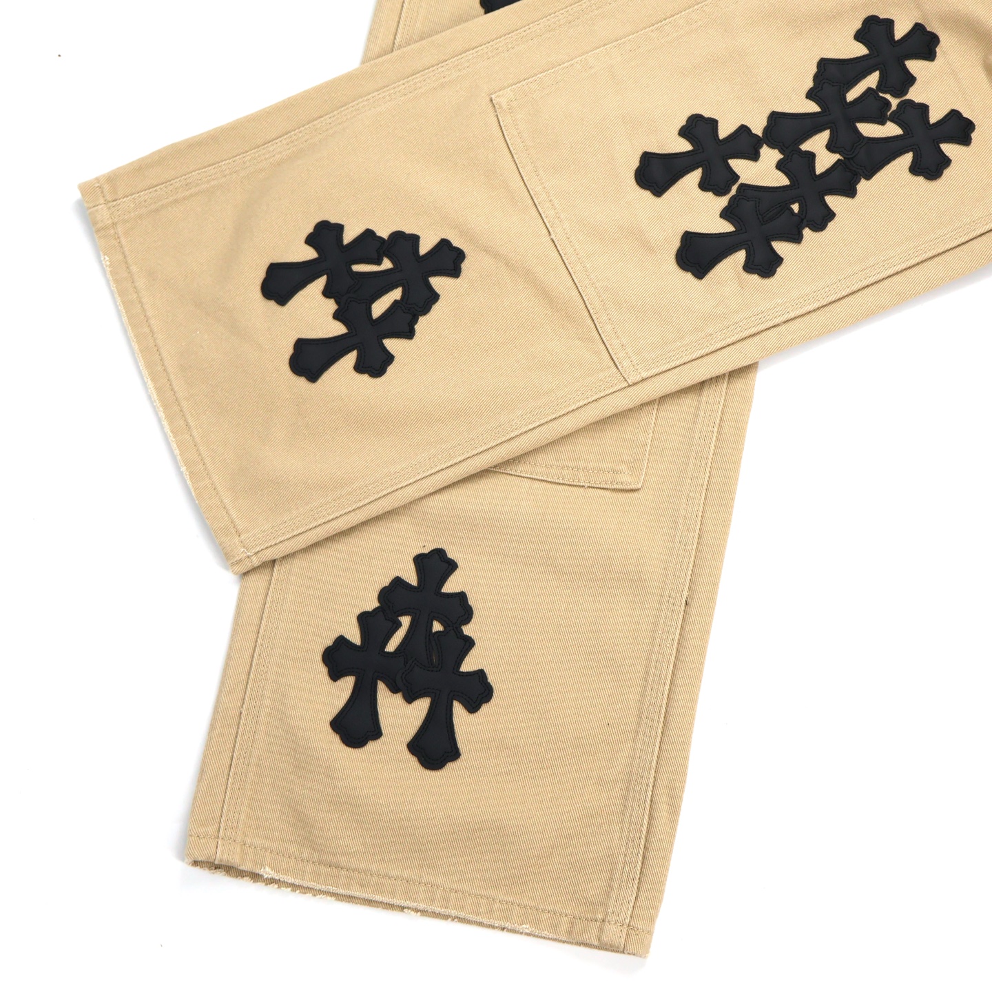 Chrome Hearts 克罗心工装牛仔裤  长裤 休闲裤 卡其色 棕色