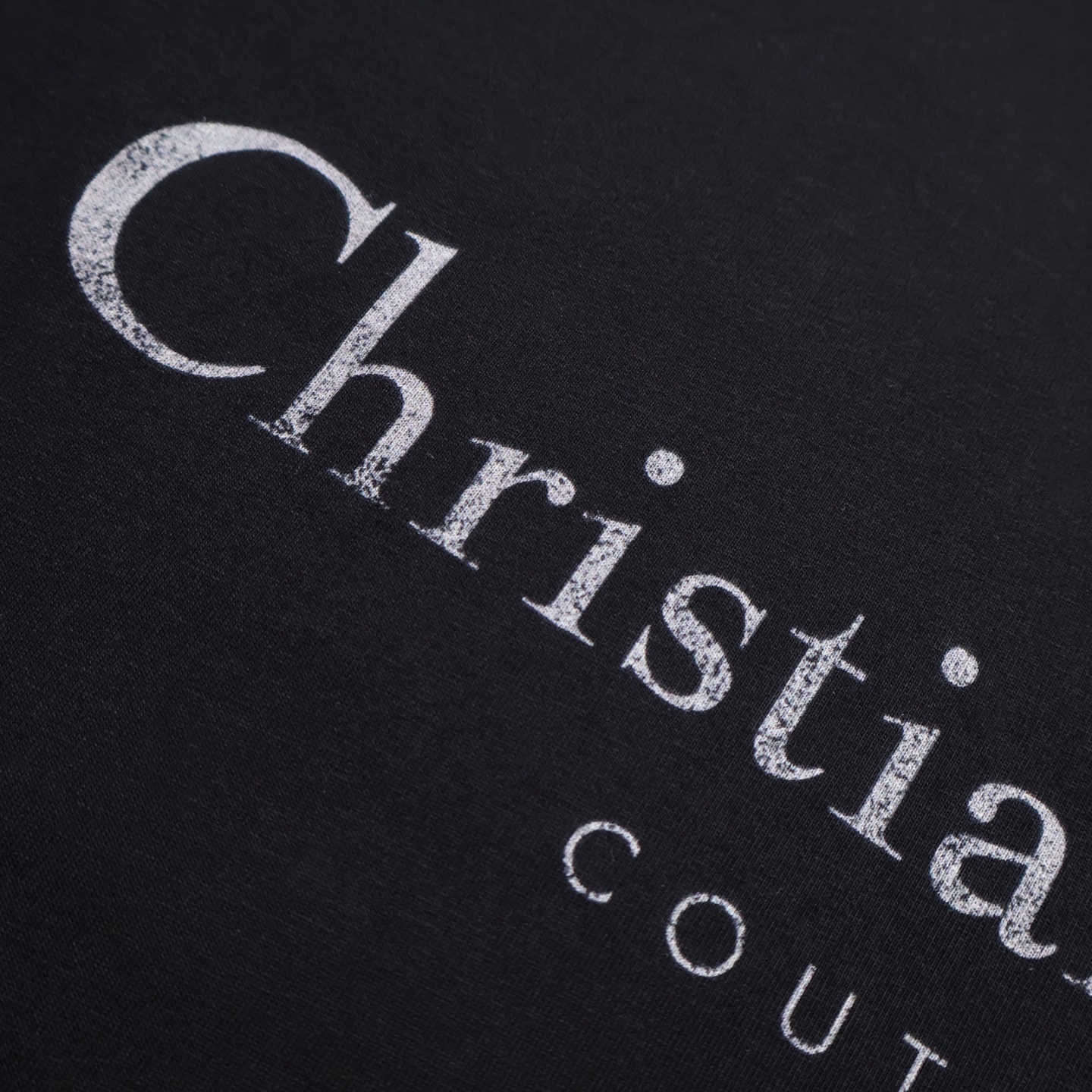 DIOR 迪奥 破洞做旧字母logo印花 T恤 棉质夏季 短袖  白色  黑色 蓝色 A2 593J696X0677-C085