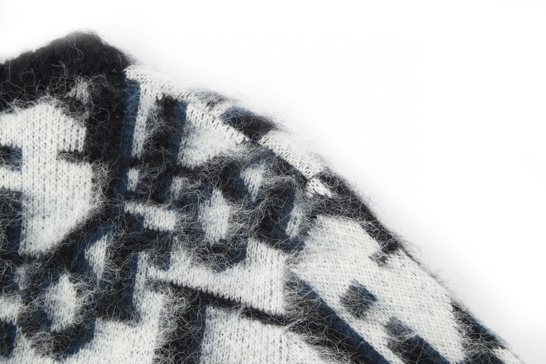 DIOR 迪奥 老花马海毛开衫 毛衣 秋冬 长袖 黑色 B0 513M204A4000-C189