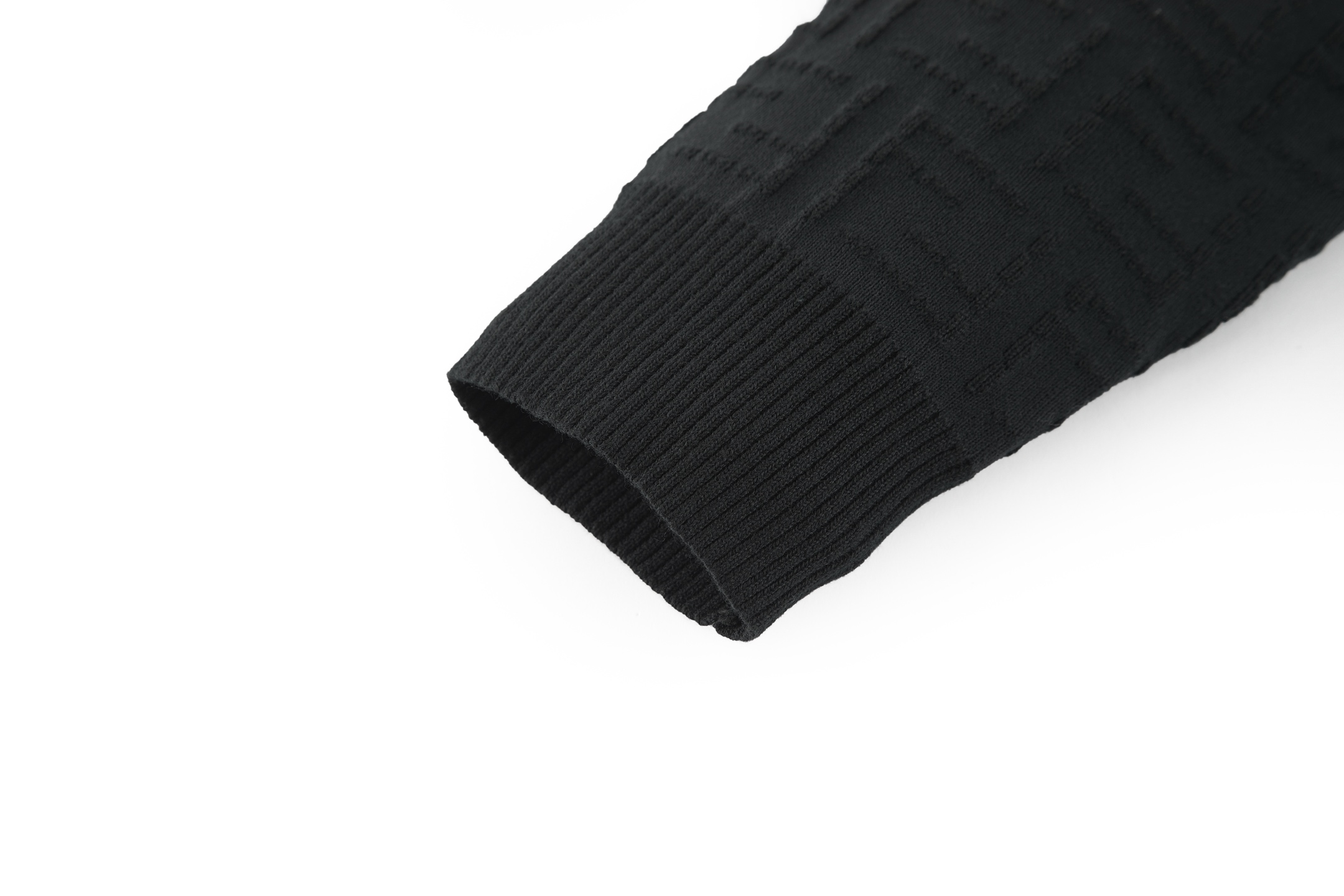 FENDI 芬迪 满印提花圆领毛衣 针织衫 长袖 黑色 B0 FZX091AU7OF0QA1