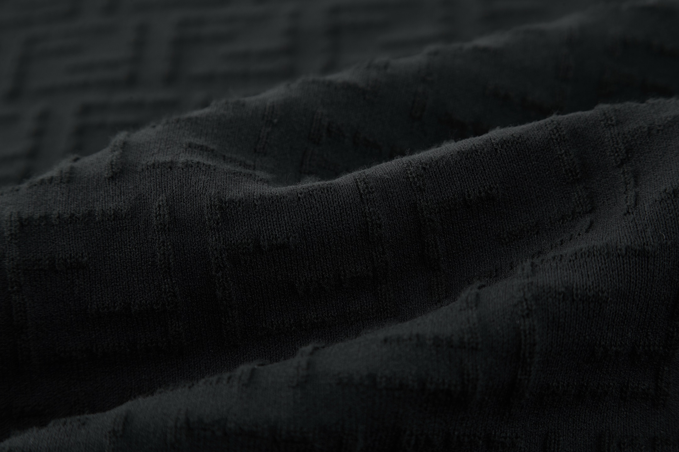 FENDI 芬迪 满印提花圆领毛衣 针织衫 长袖 黑色 B0 FZX091AU7OF0QA1