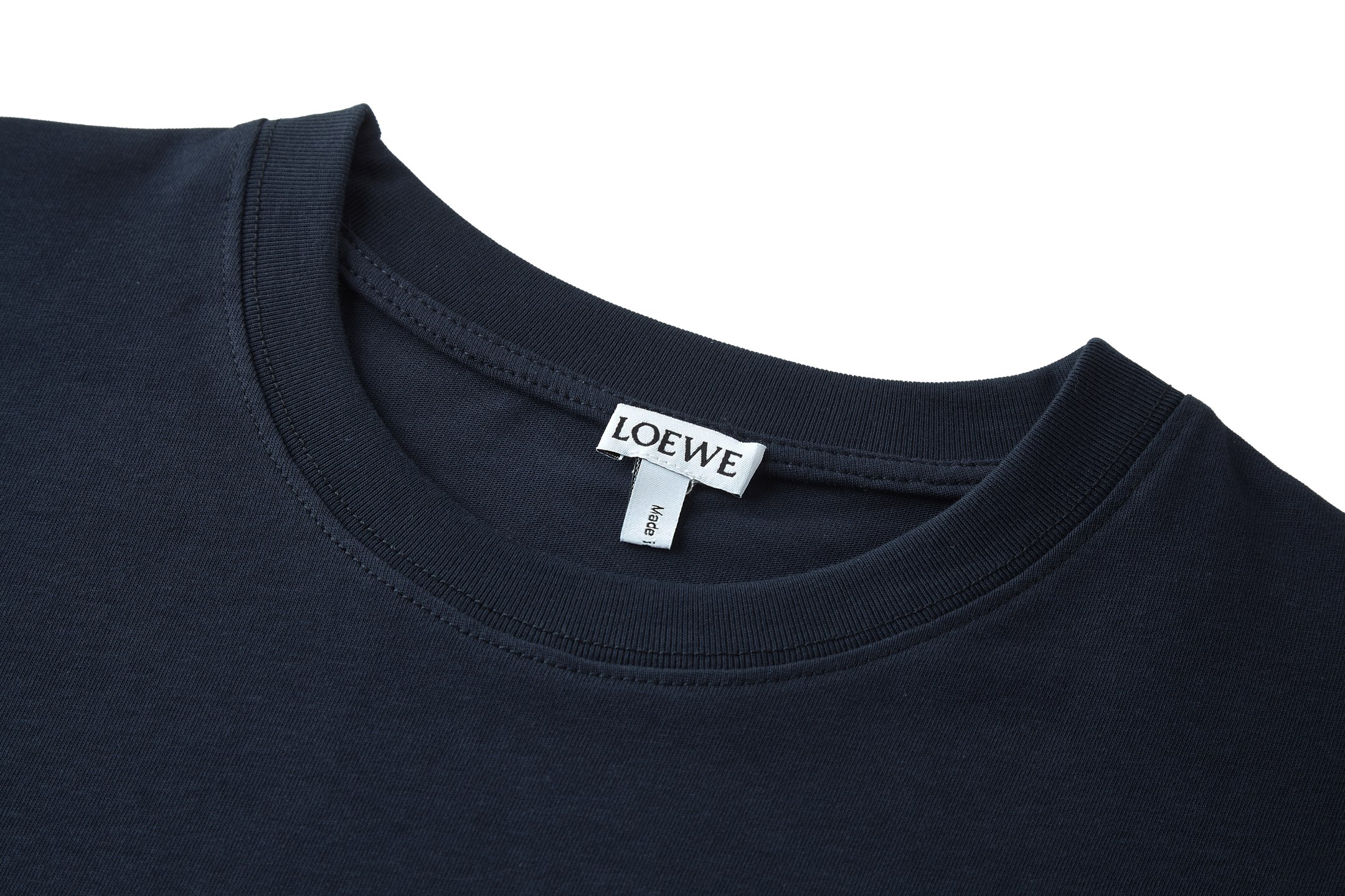 Loewe 罗意威 刺绣小花logo 短袖 T恤 圆领 夏季 宝蓝色 A2 H526Y22XCQ-9602