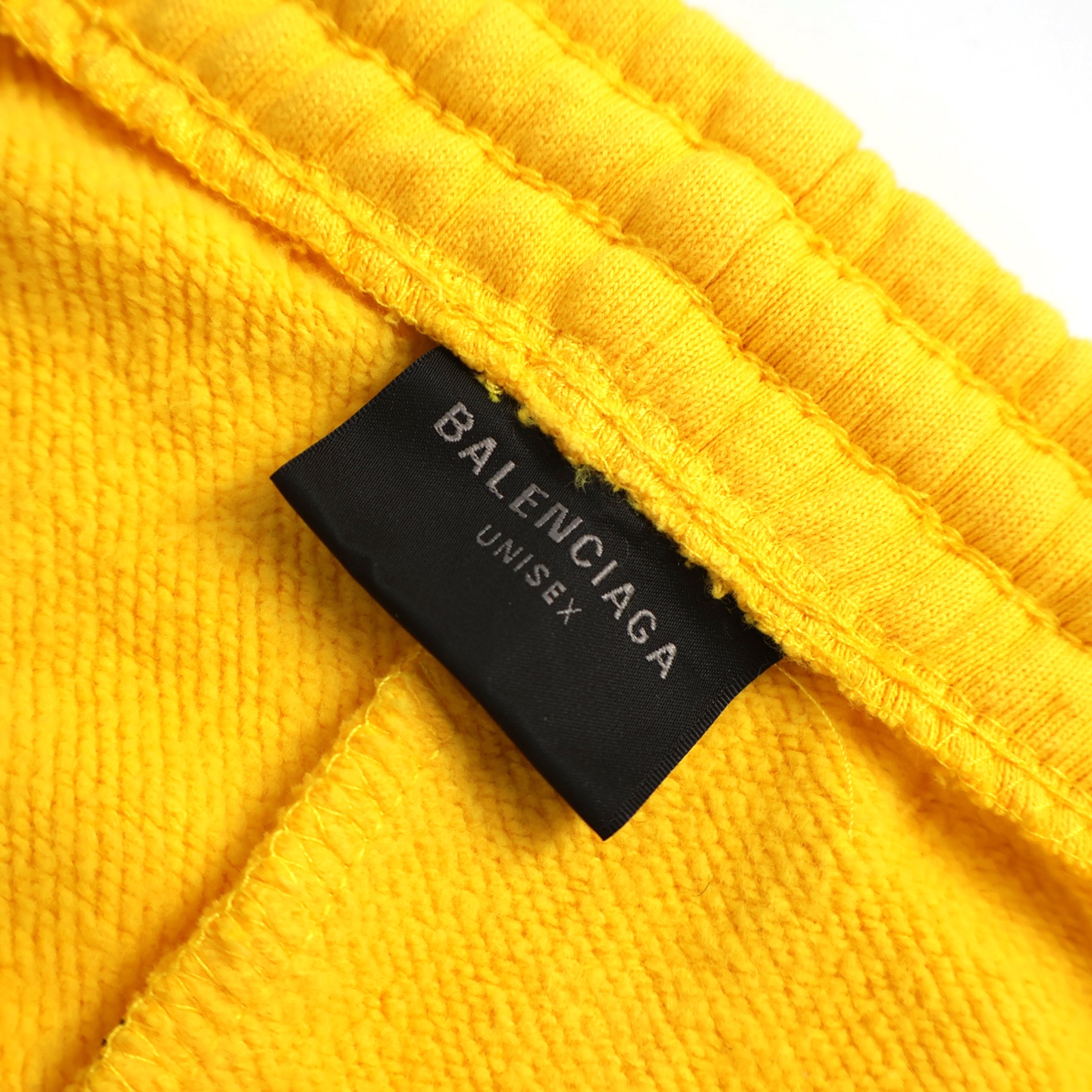 Balenciaga 巴黎世家 刺绣字母logo松紧腰运动裤 长裤 裤子 休闲裤 A5 黄色 844177TSVT2-7200