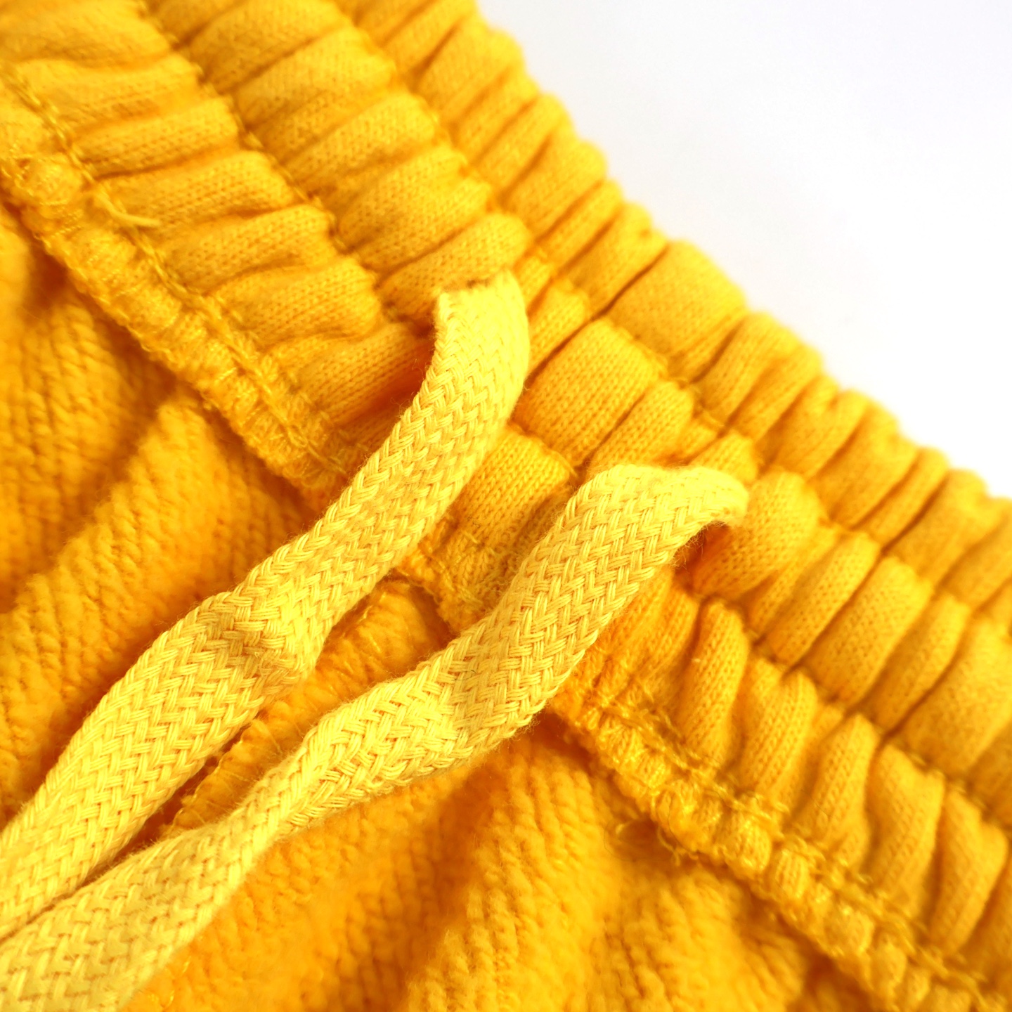 Balenciaga 巴黎世家 刺绣字母logo松紧腰运动裤 长裤 裤子 休闲裤 A5 黄色 844177TSVT2-7200