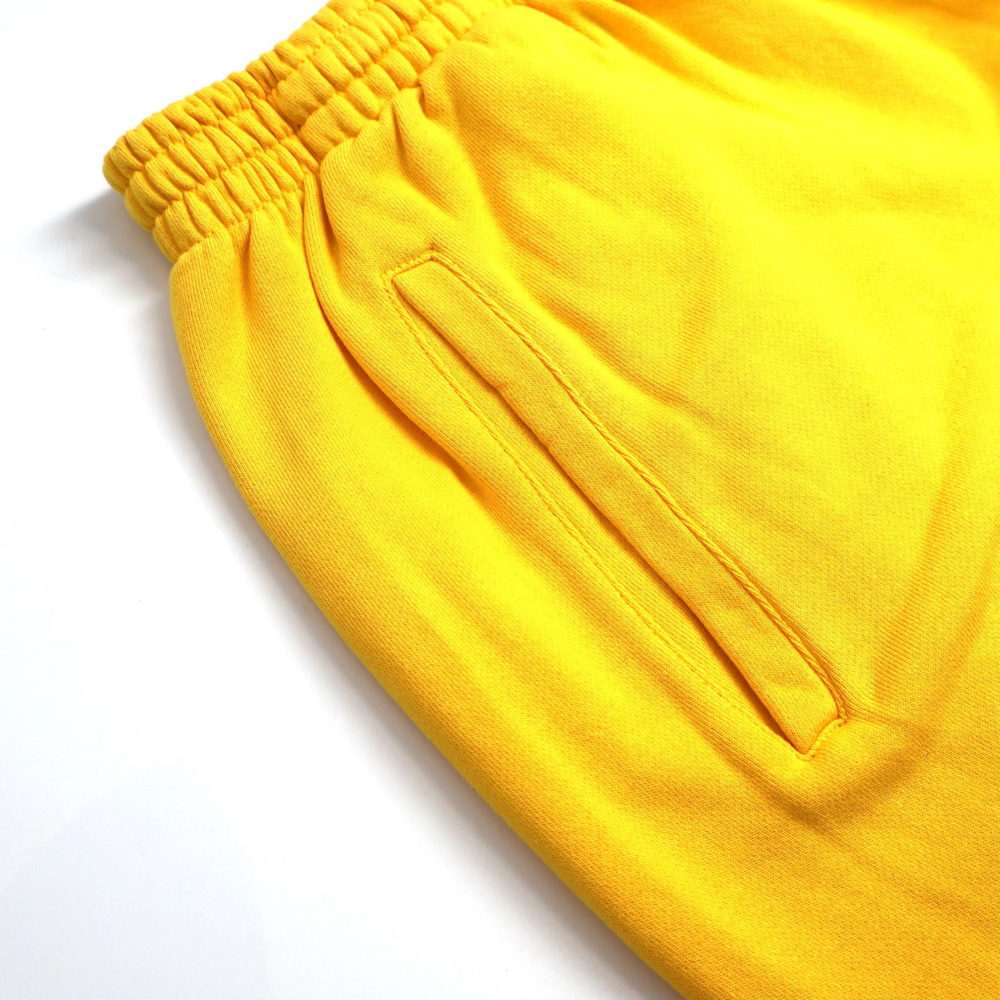 Balenciaga 巴黎世家 刺绣字母logo松紧腰运动裤 长裤 裤子 休闲裤 A5 黄色 844177TSVT2-7200