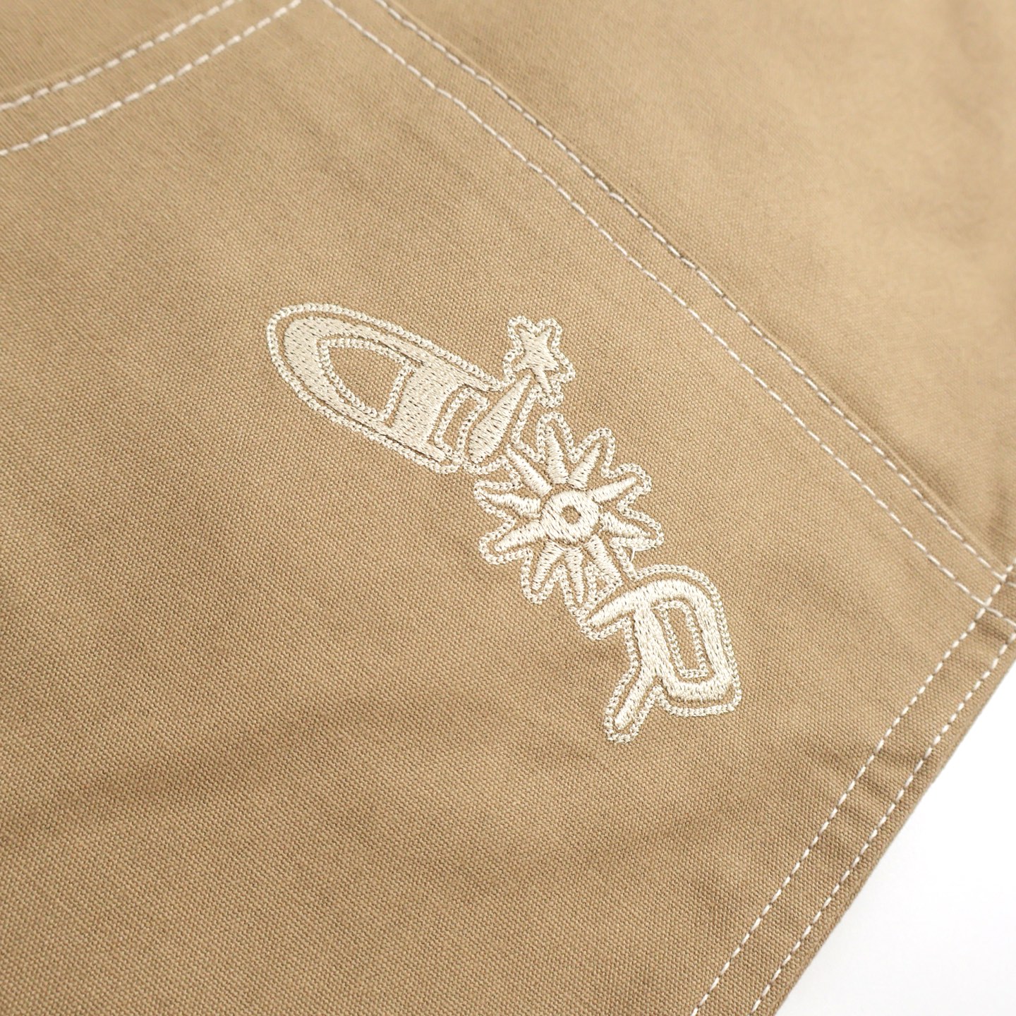 DIOR 迪奥 Lewis Hamilton 合作系列 字母logo刺绣伐木裤 牛仔裤 工装裤 长裤 裤子 卡其色 B5 513D187A3003-C181