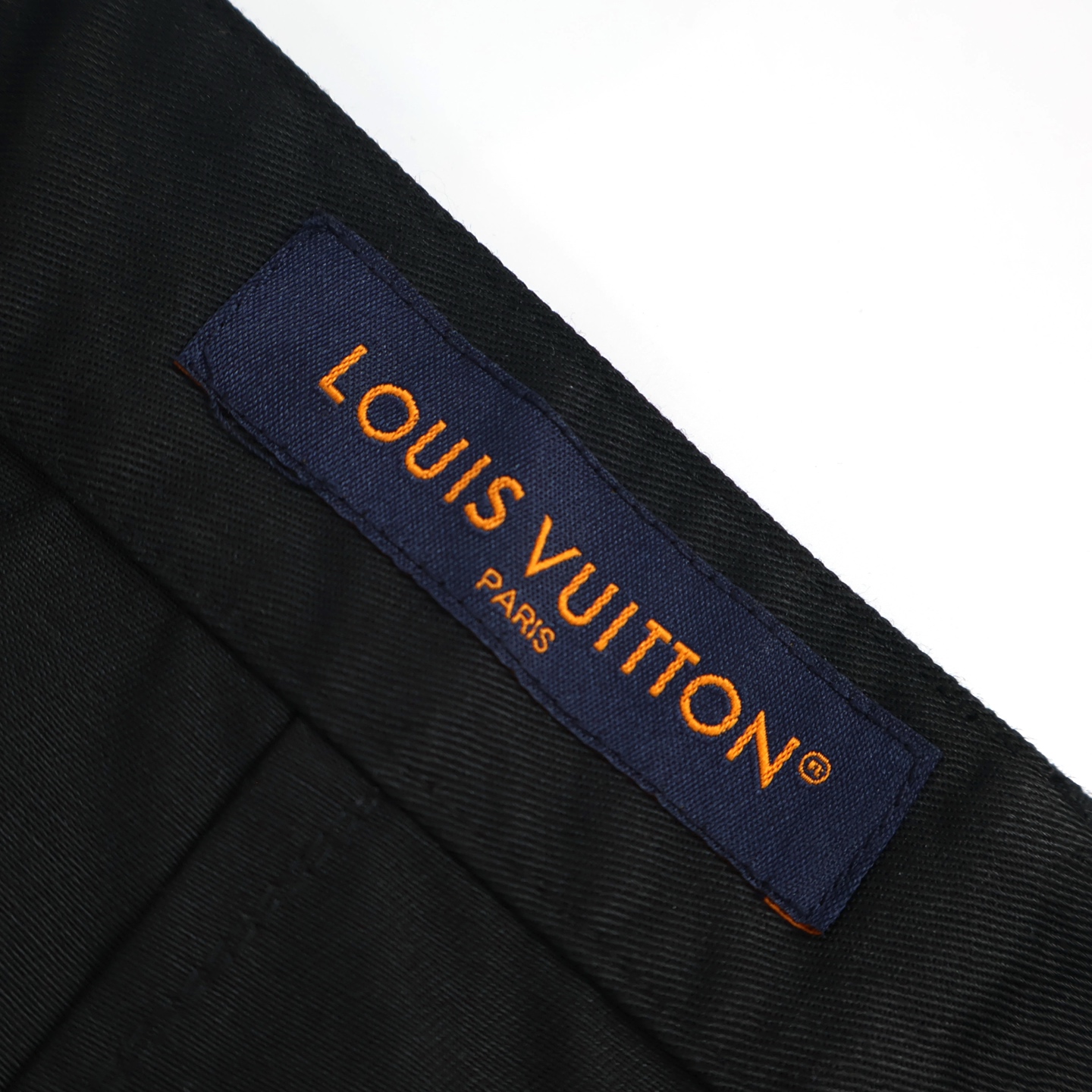 ]LOUIS VUITTON  路易威登 LV 刺绣字母logo休闲裤 裤 裤子 长裤 黑色  B0 1AGTO0