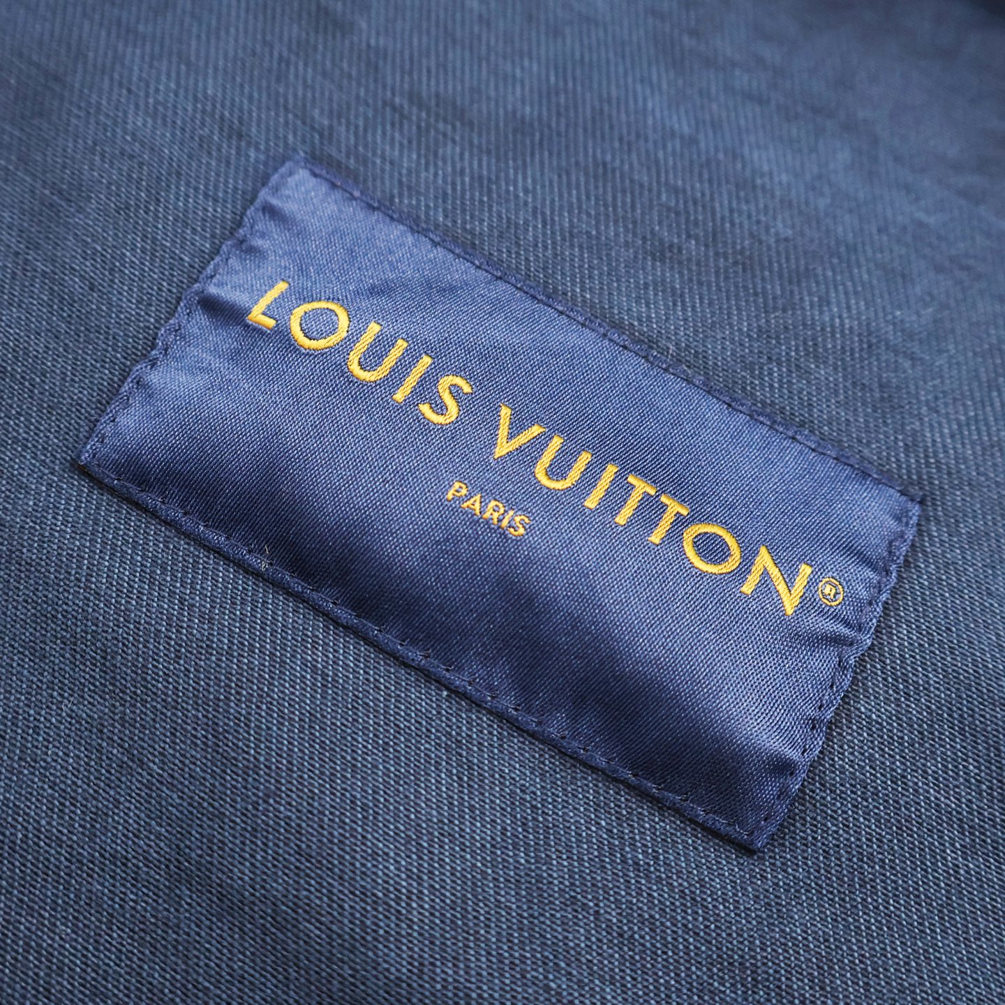 LOUIS VUITTON 路易威登  LV 压花浮雕口袋  牛仔 外套 夹克 长袖  蓝色 505254