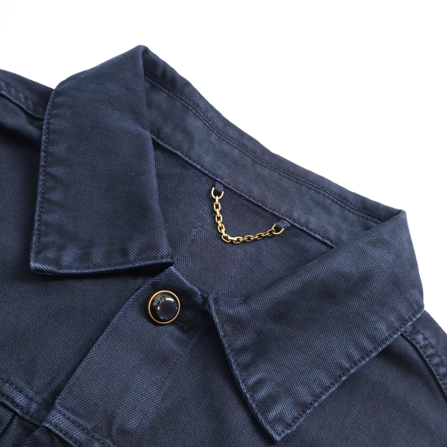 LOUIS VUITTON 路易威登  LV 压花浮雕口袋  牛仔 外套 夹克 长袖  蓝色 505254