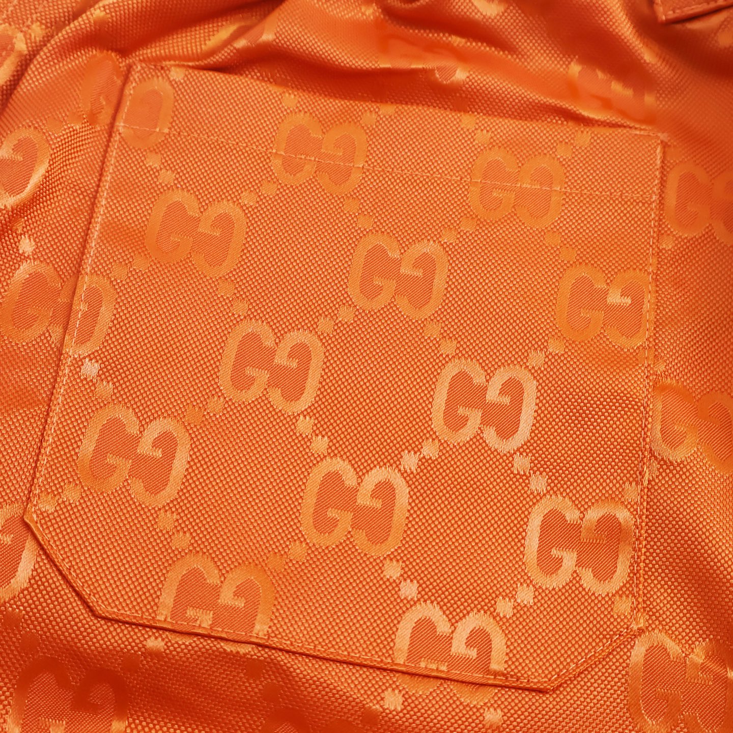 GUCCI 古驰 暗纹满印束脚休闲裤 运动裤 长裤 橘色 A5 631111-ZAEBN-7500