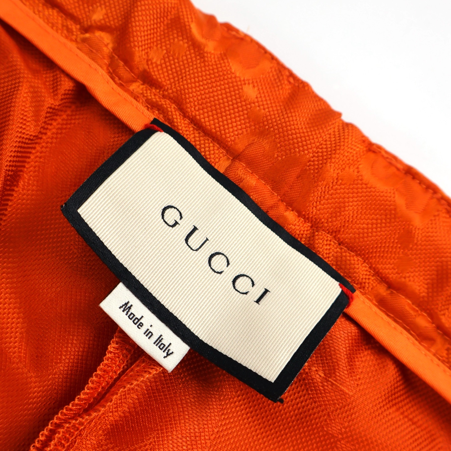 GUCCI 古驰 暗纹满印束脚休闲裤 运动裤 长裤 橘色 A5 631111-ZAEBN-7500